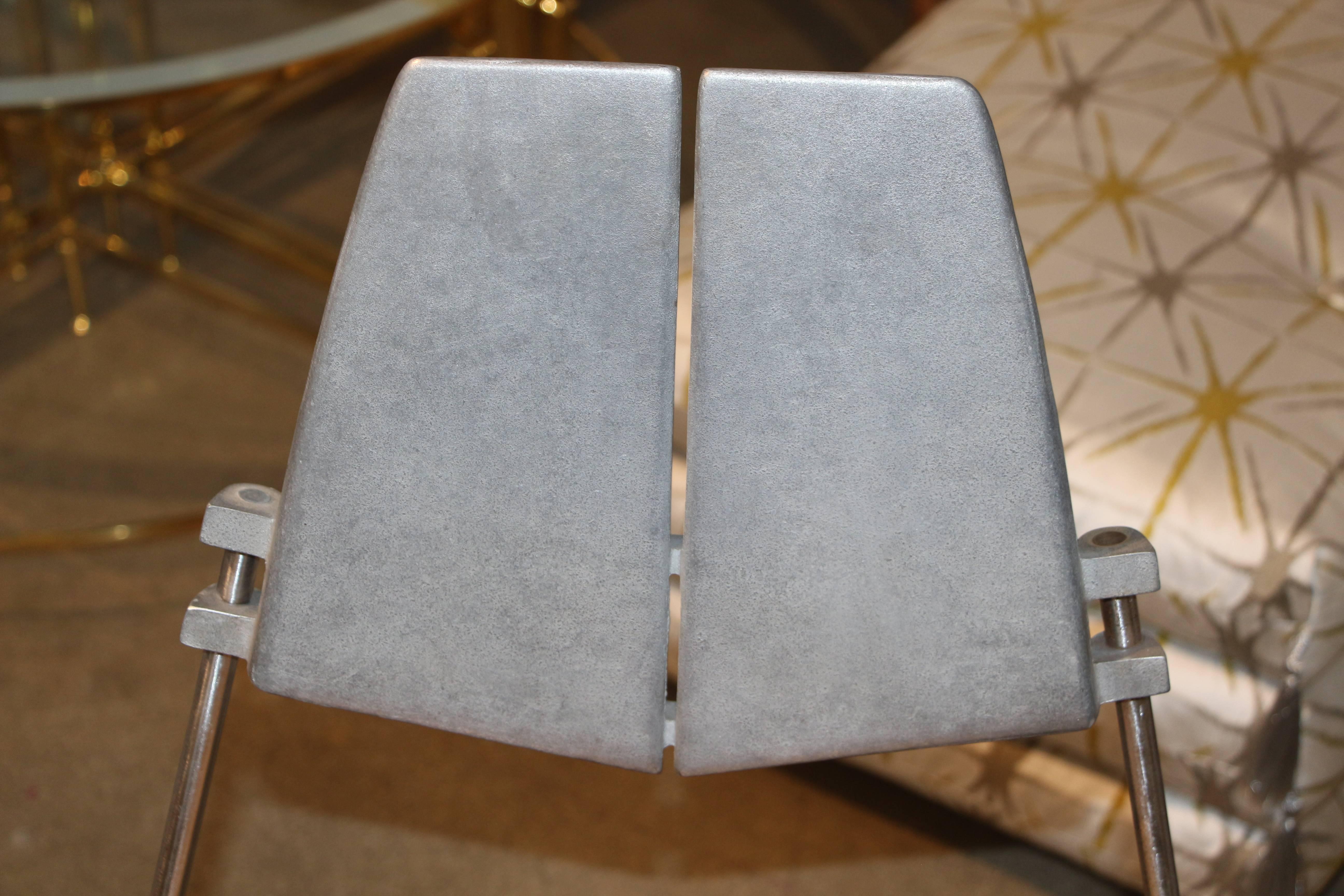 Robert Josten Aluminum Table and Chairs 1
