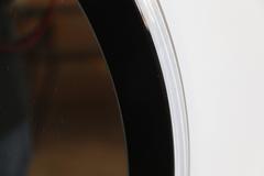 Two Color Lucite Round Mirror