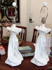 Plaster Draped Lamps