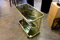 Italienischer Morex-Barwagen mit Rollen und Rauchglas