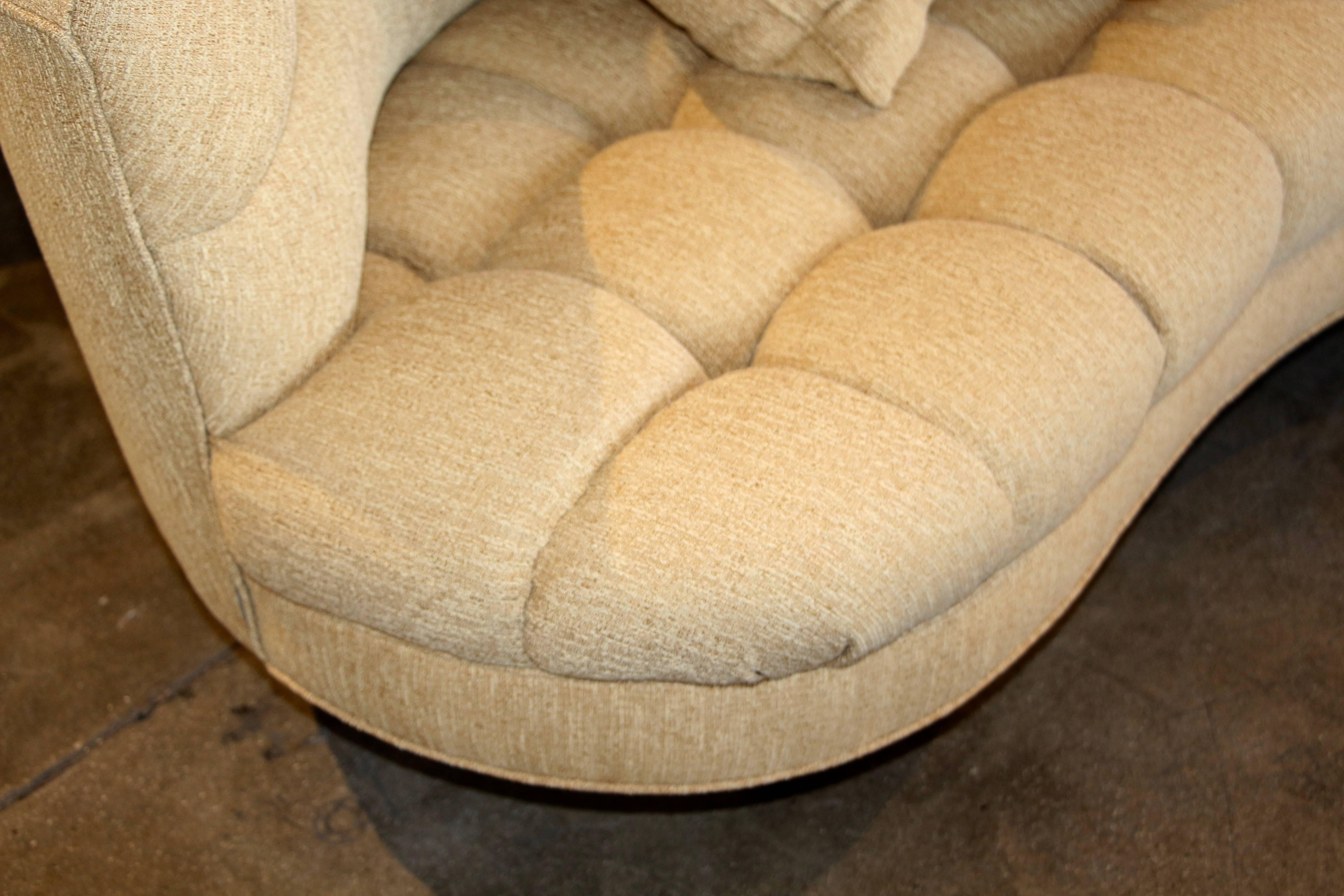 20th Century Stunning Tufted Round Sectional Sofa