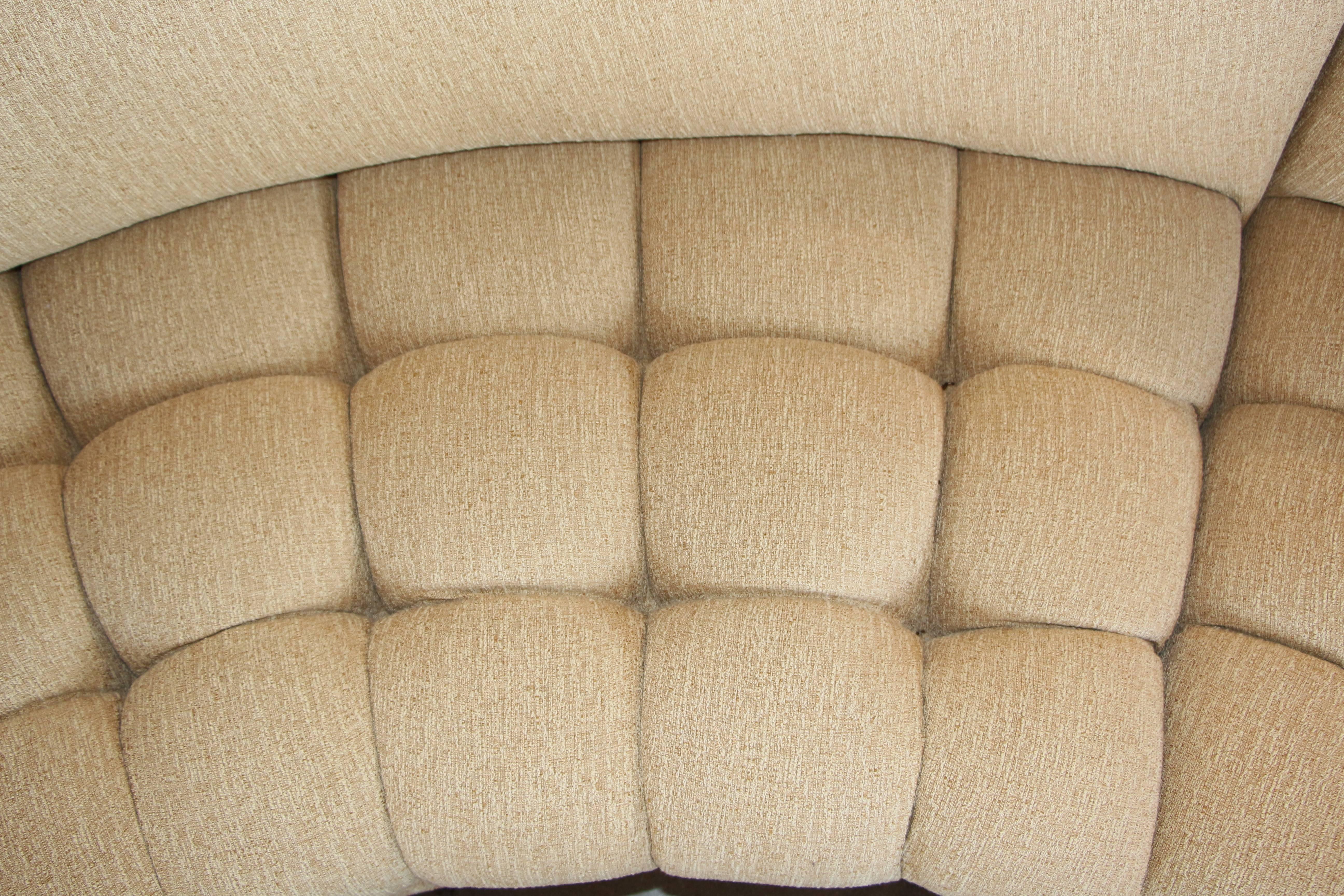 Stunning Tufted Round Sectional Sofa 2