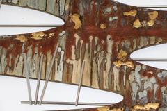 Enameled Brutalist Wall Sculpture