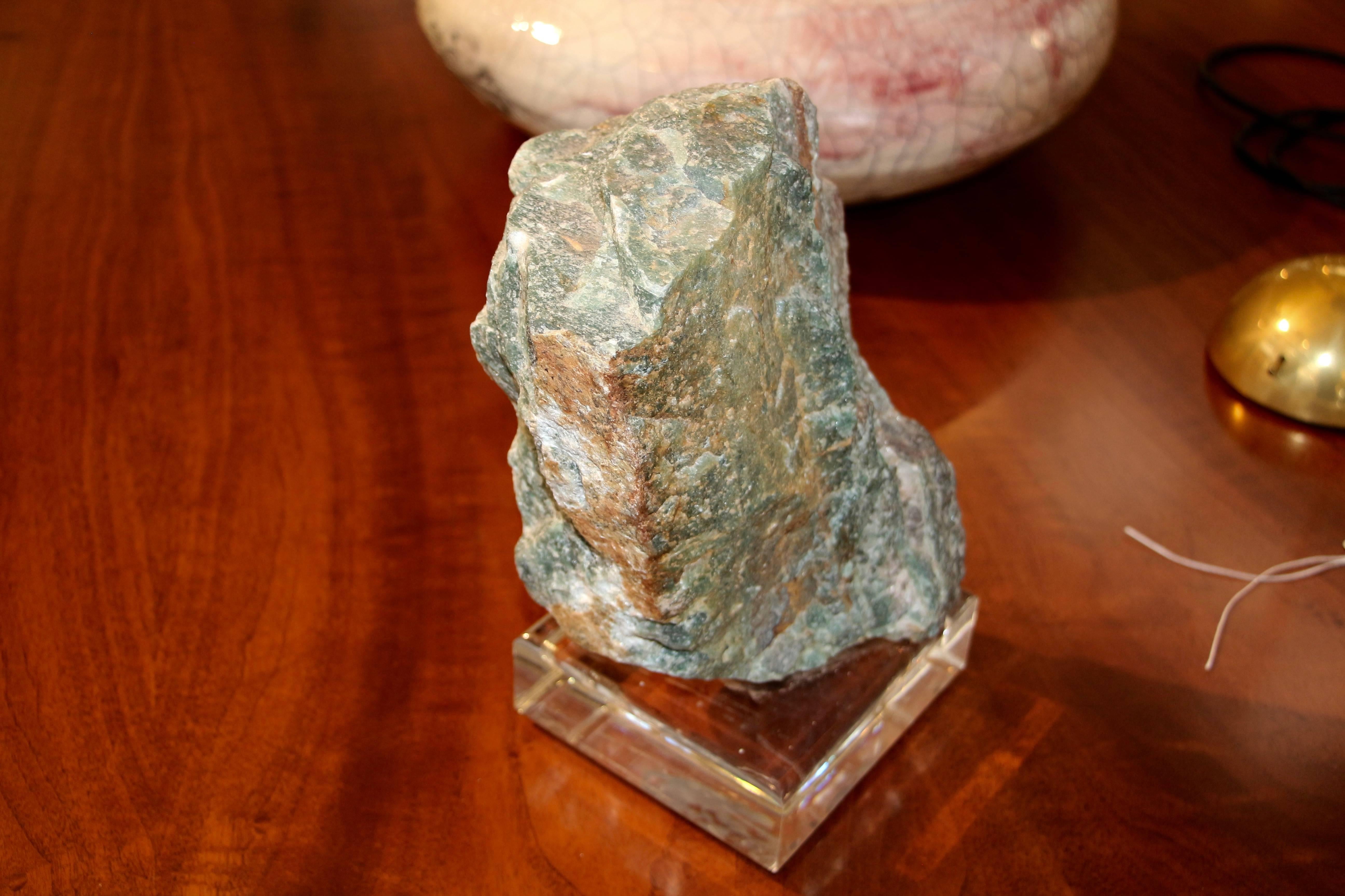 unpolished jade stone
