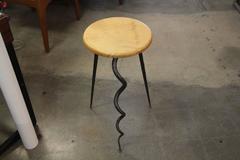 Dennis Proksa Signed Swivel Stool