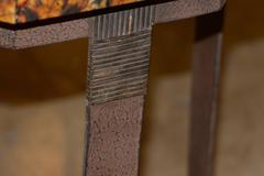 Kreiss Collection Coconut Shell Octagon Top Table with Iron Base