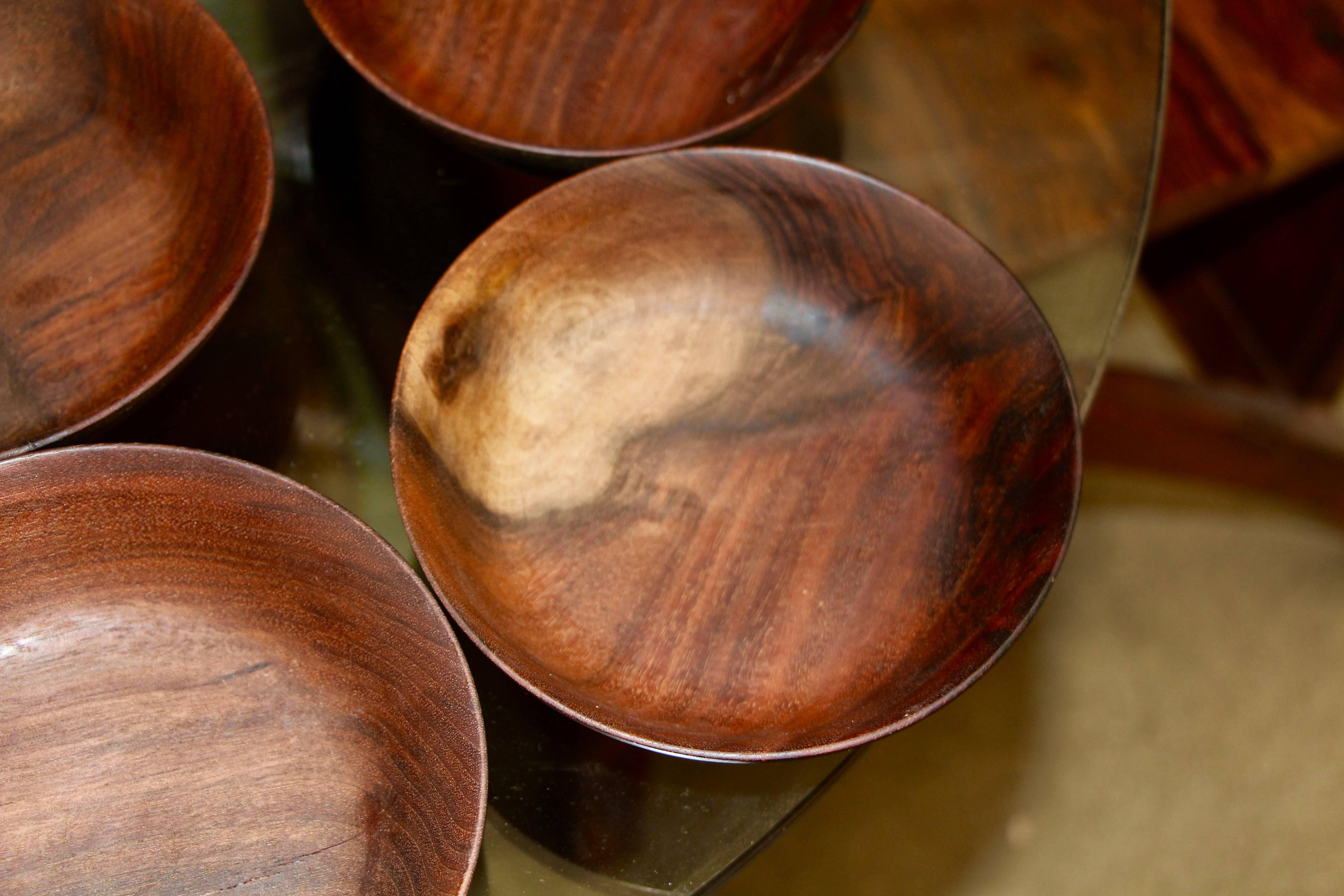 Seven Bob Stocksdale Black Walnut Hand-Turned Bowls 1