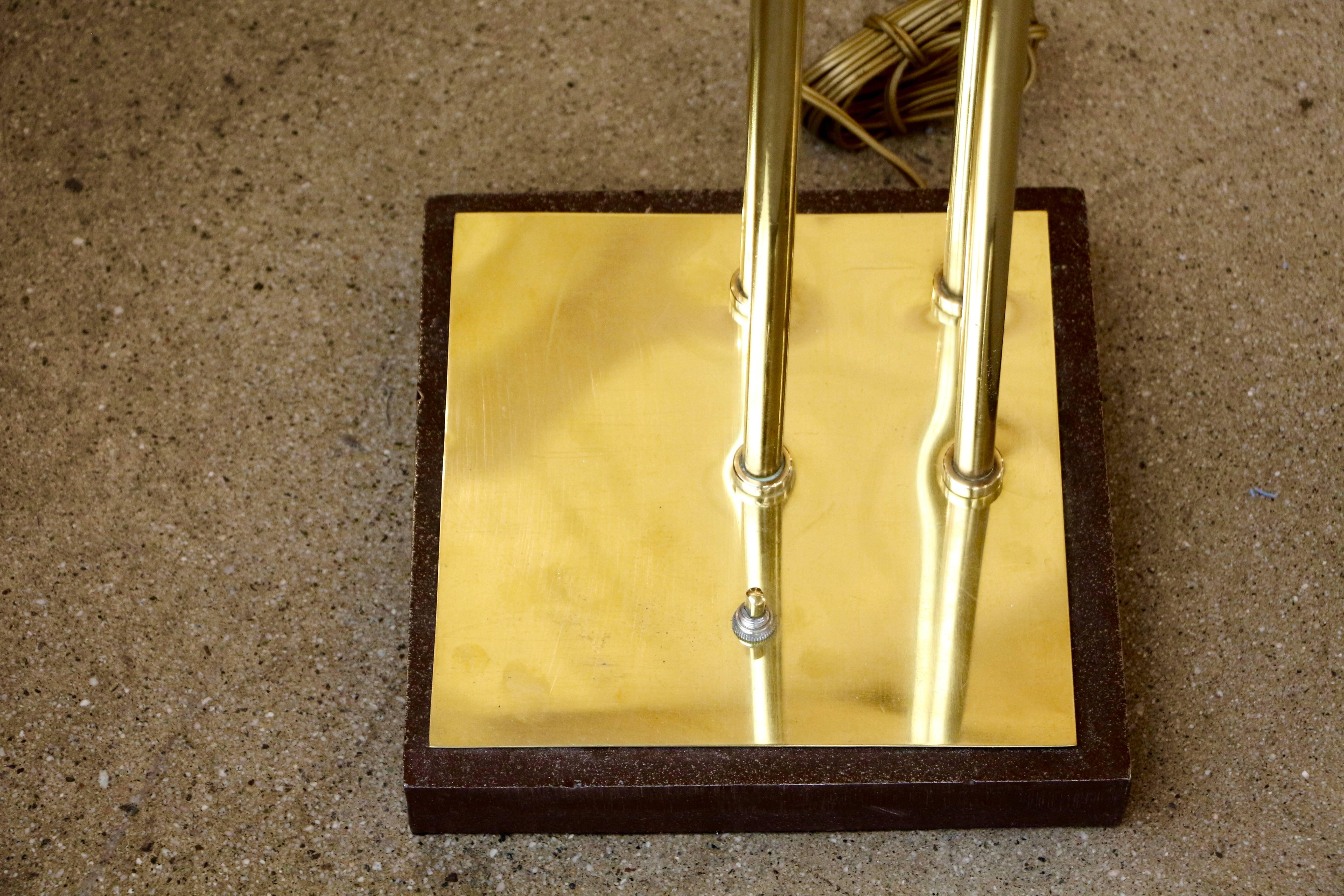 Italian Reggiani Brass Floor Lamp with Four Heads
