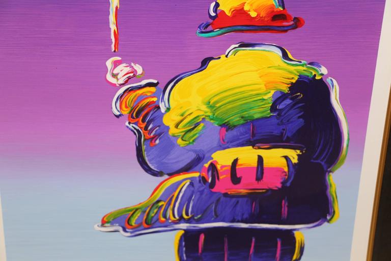 "Umbrella Man" by Peter Max Serigraph in Color on Wove Paper at 1stdibs