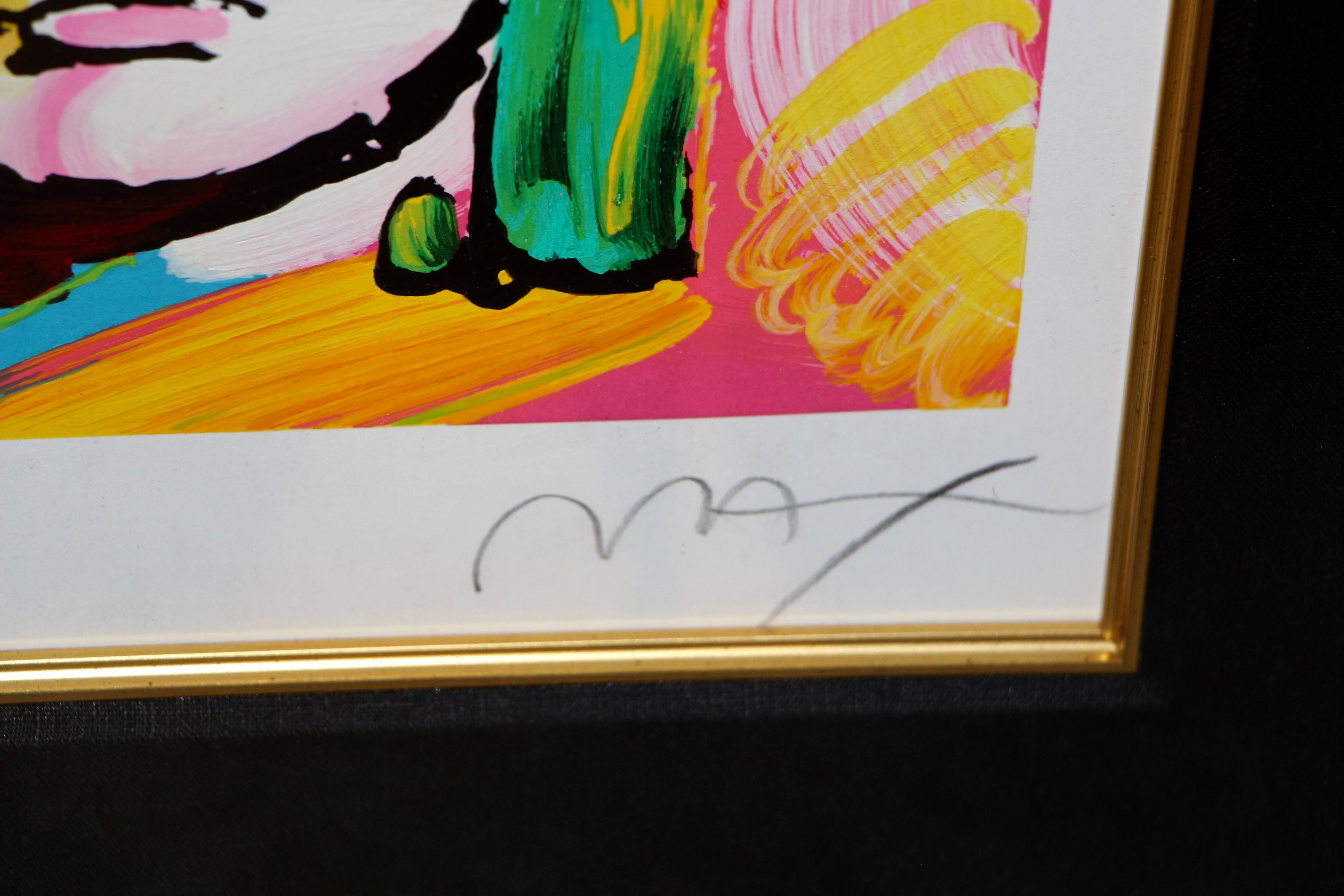 American Peter Max Serigraph in Color on Wove Paper 
