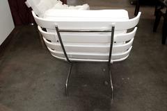 Paire de fauteuils de salon de luxe Scala « Ribb » des années 1990 avec nouveaux coussins en cuir