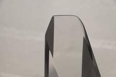 Three Bijan Bahar Triangular Lucite Sculptures