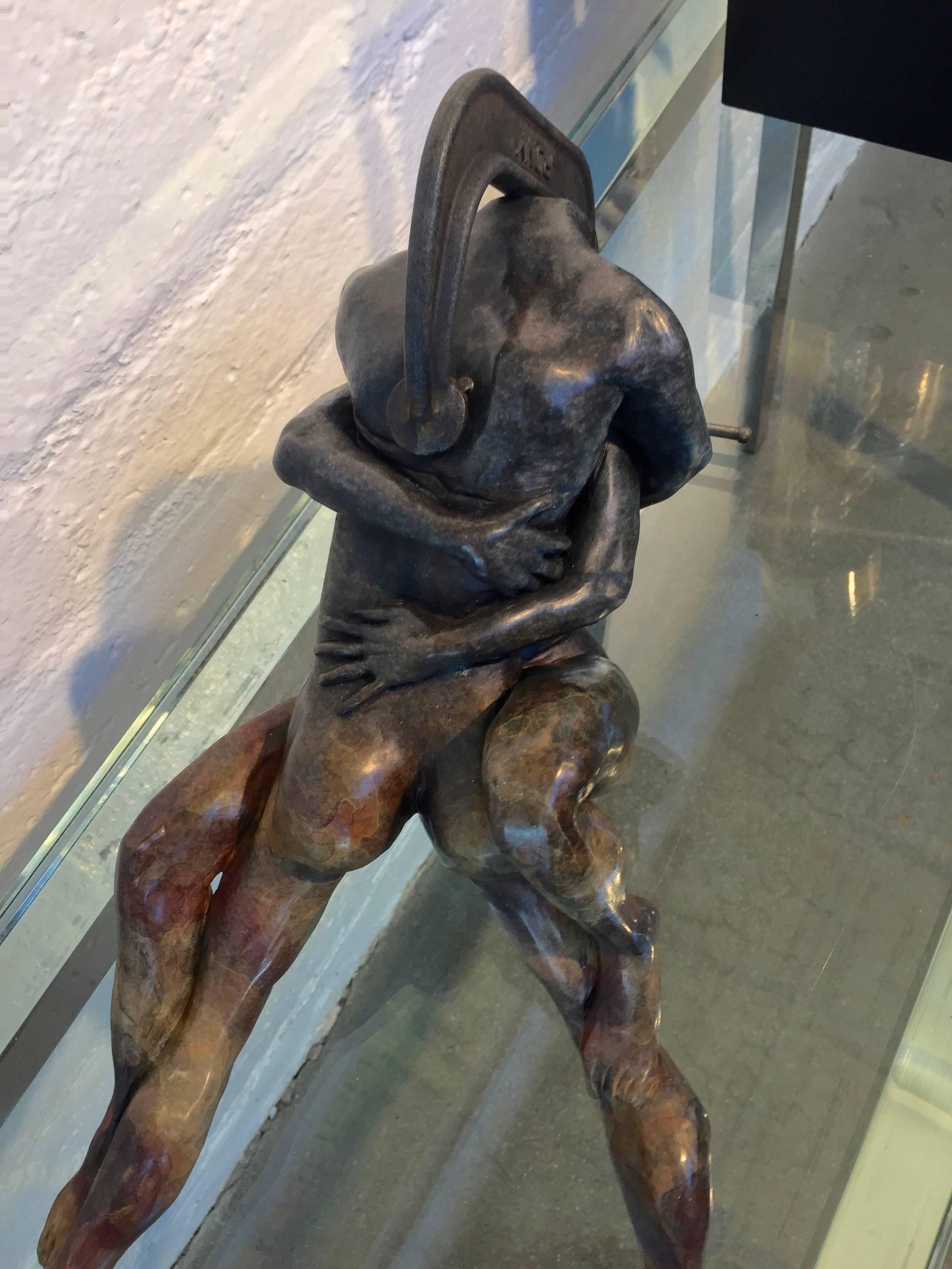 Our gallery is proud to represent the very talented Film and Commercial Director Steven Michael Beck as he creates bronzes mixed with found objects. This bronze it titled 
