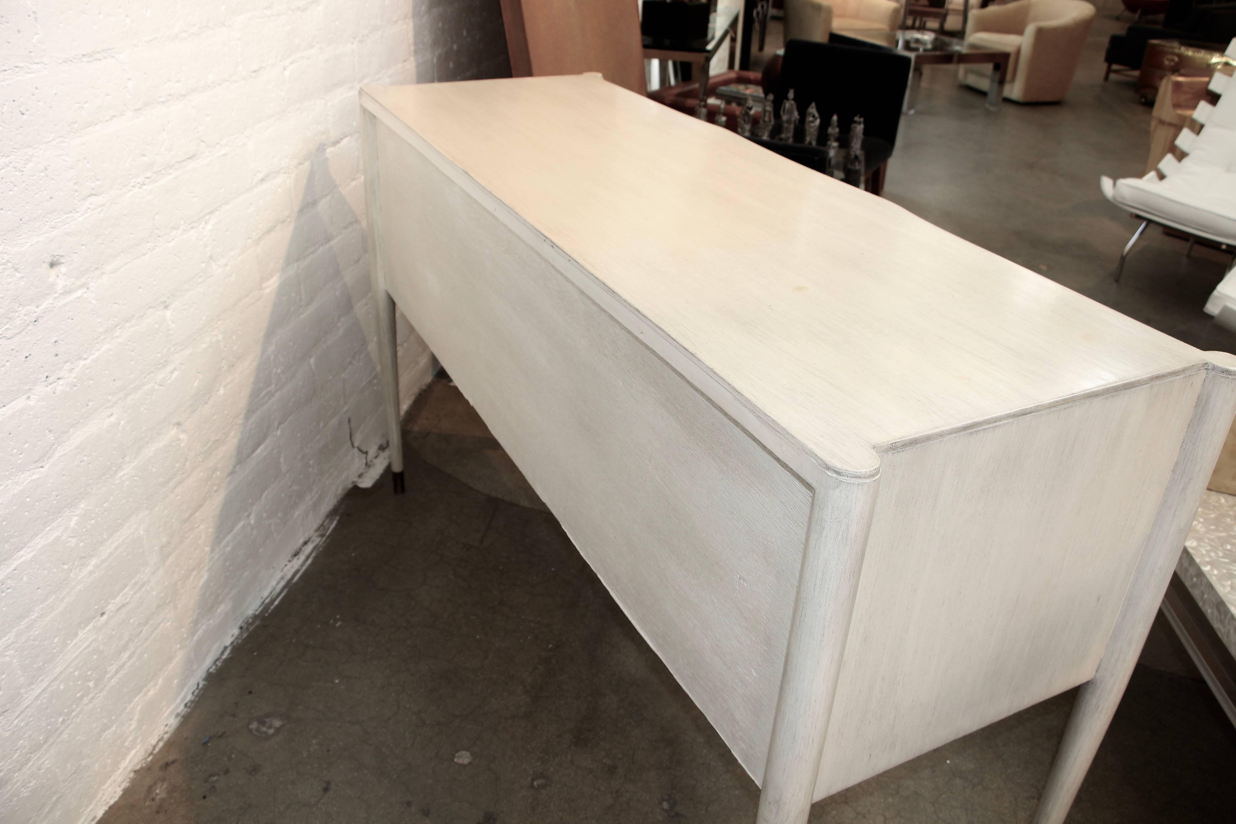American Paul Frankl for Brown Saltman Credenza in a White Wash Finish