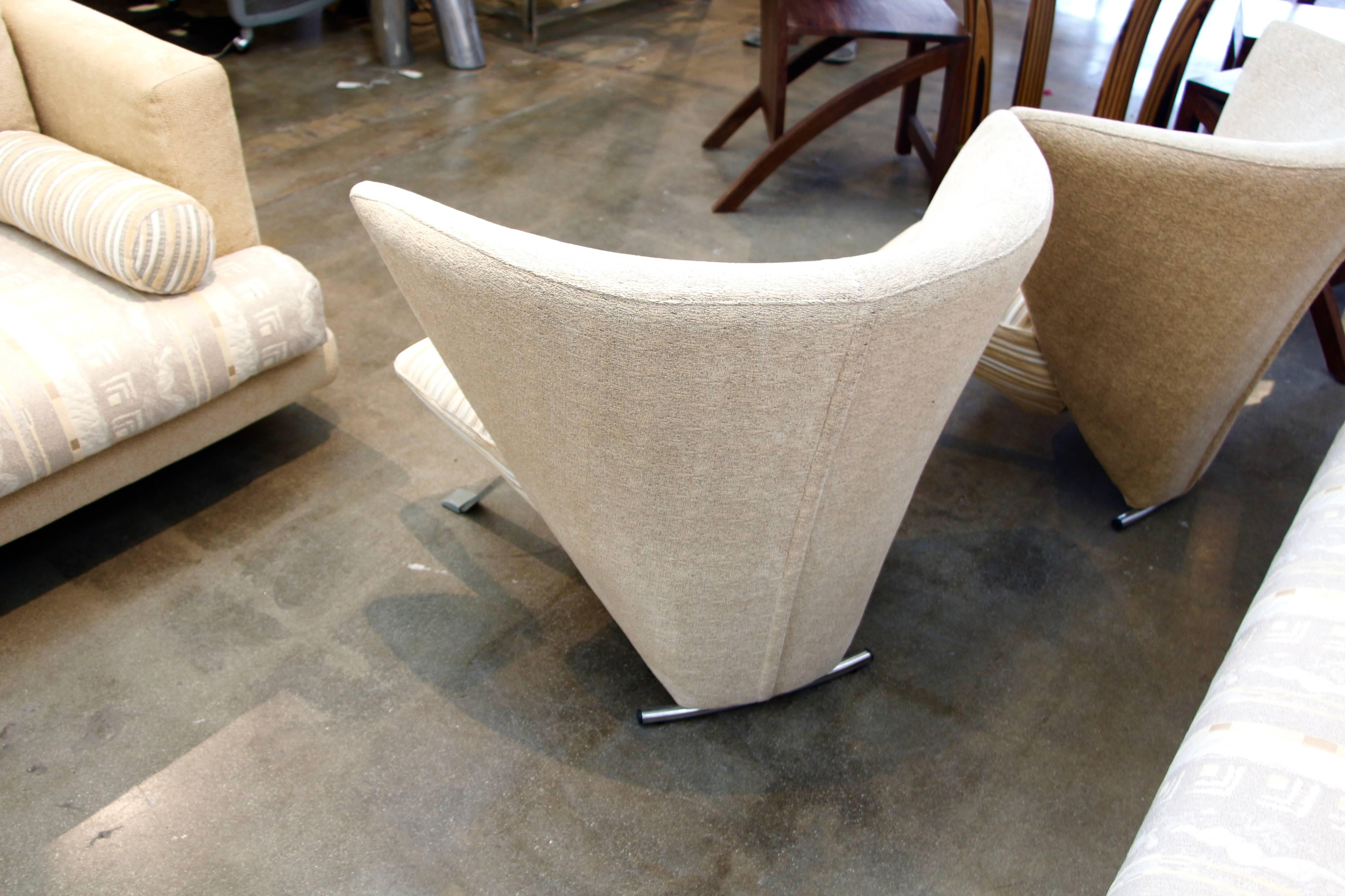 Italian Pair of Jada Chairs Designed by Giorgio Saporiti for His Firm IL Loft