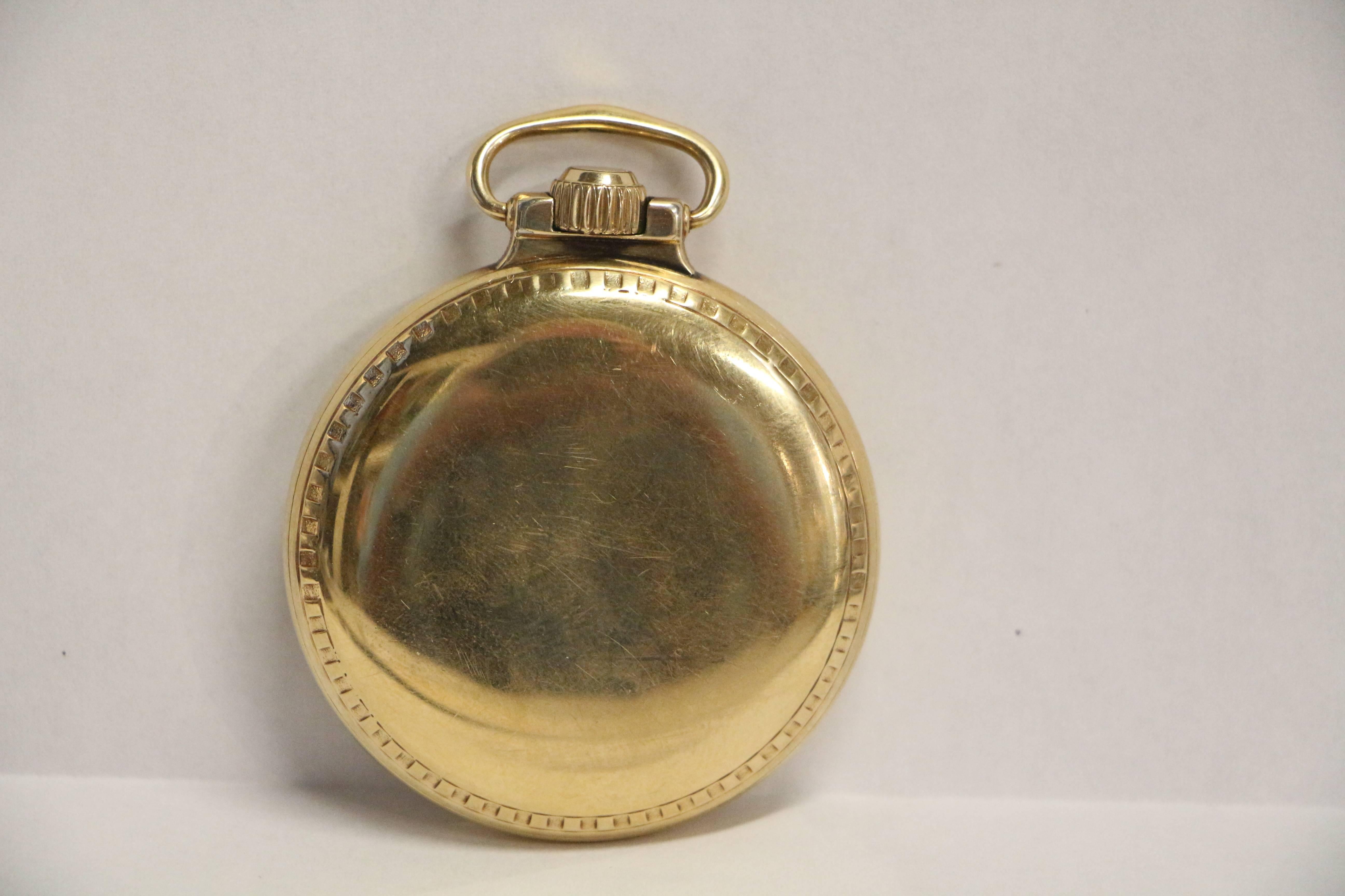 Early 20th Century Elgin 21 Jewel B.W. Raymond Railroad Grade Pocket Watch Montgomery Dial