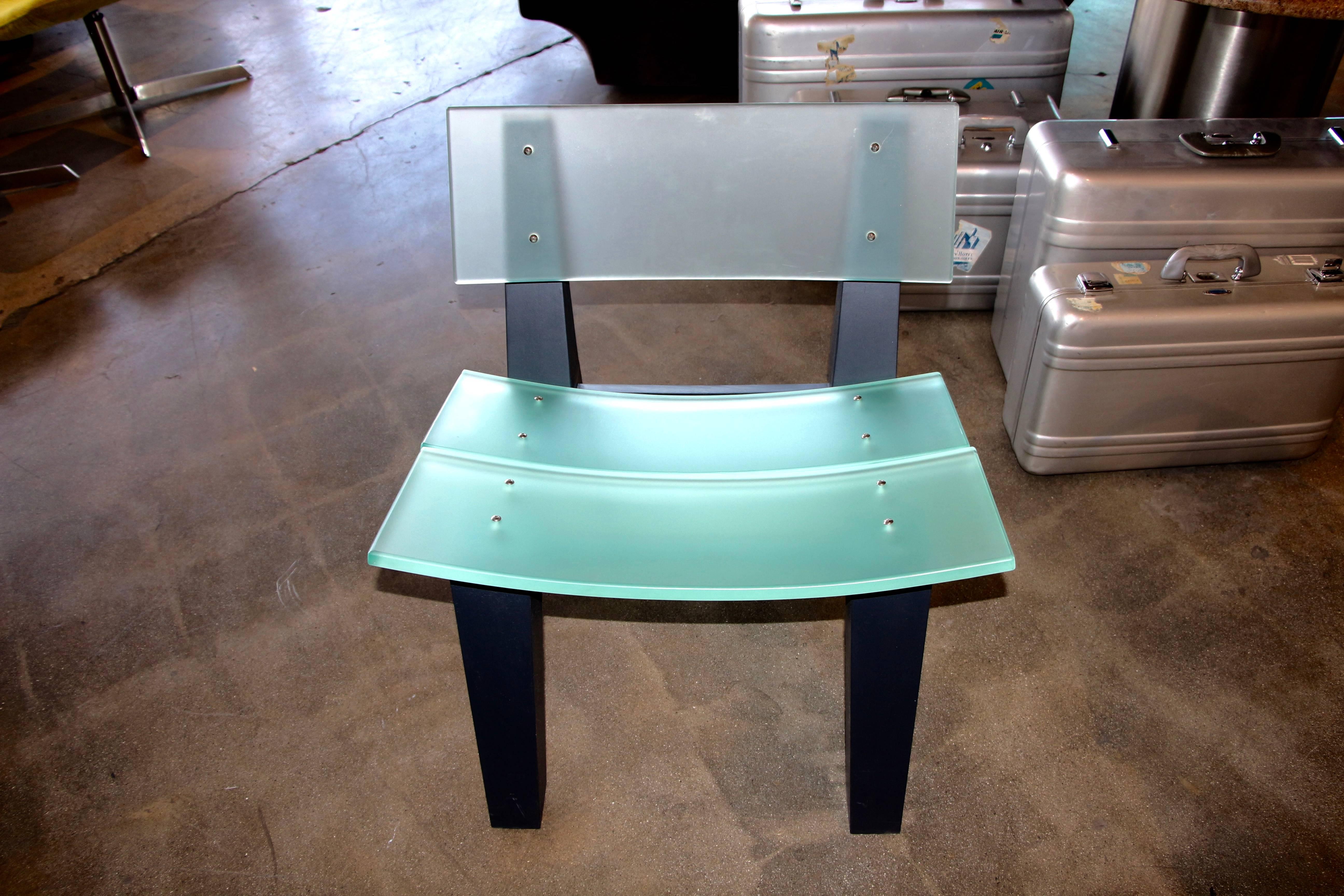 Contemporary Rob Edley Welborn Prototype Lounge Chair in Plexiglass and Painted Wood