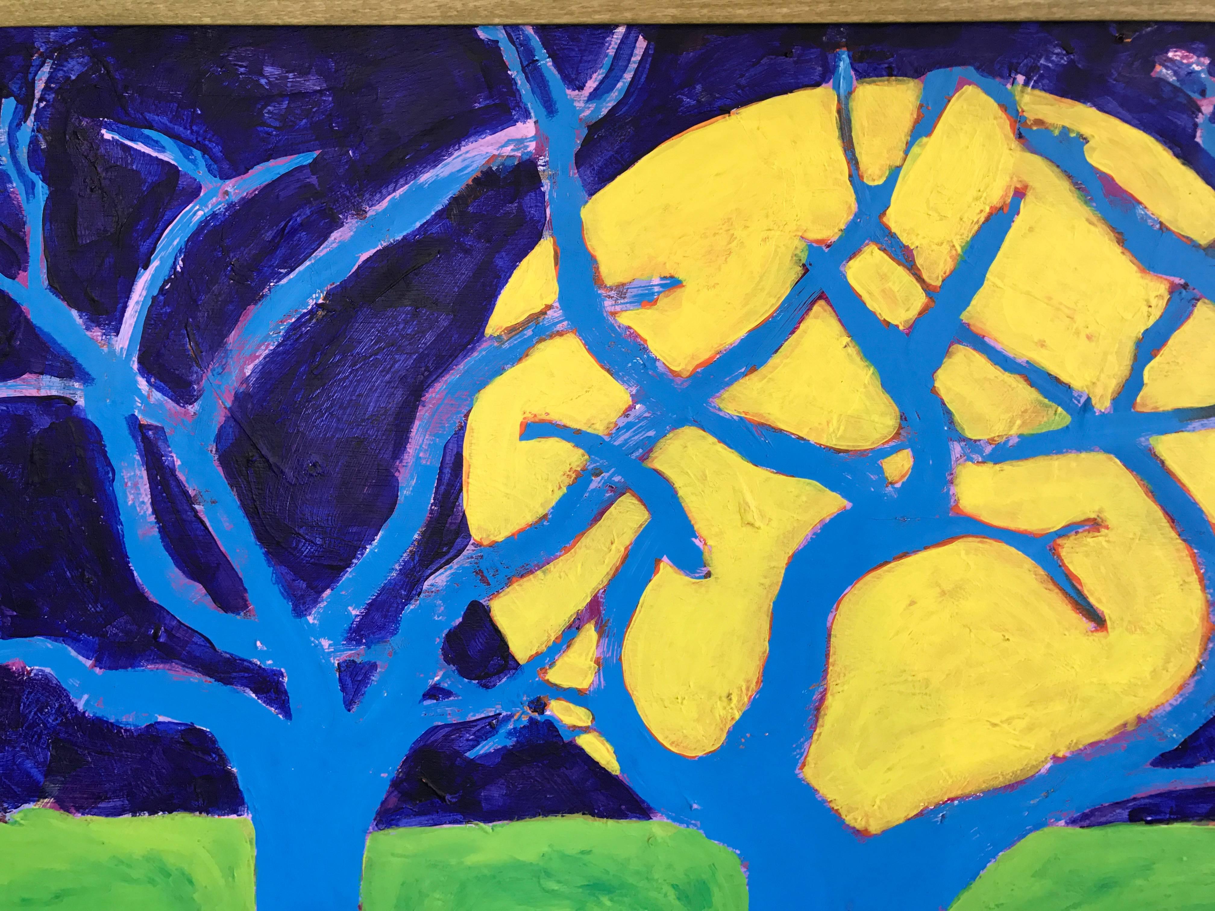 L'artiste de Woodstock Don Denarie Outsider Art, « arbres », 1997 en vente 1