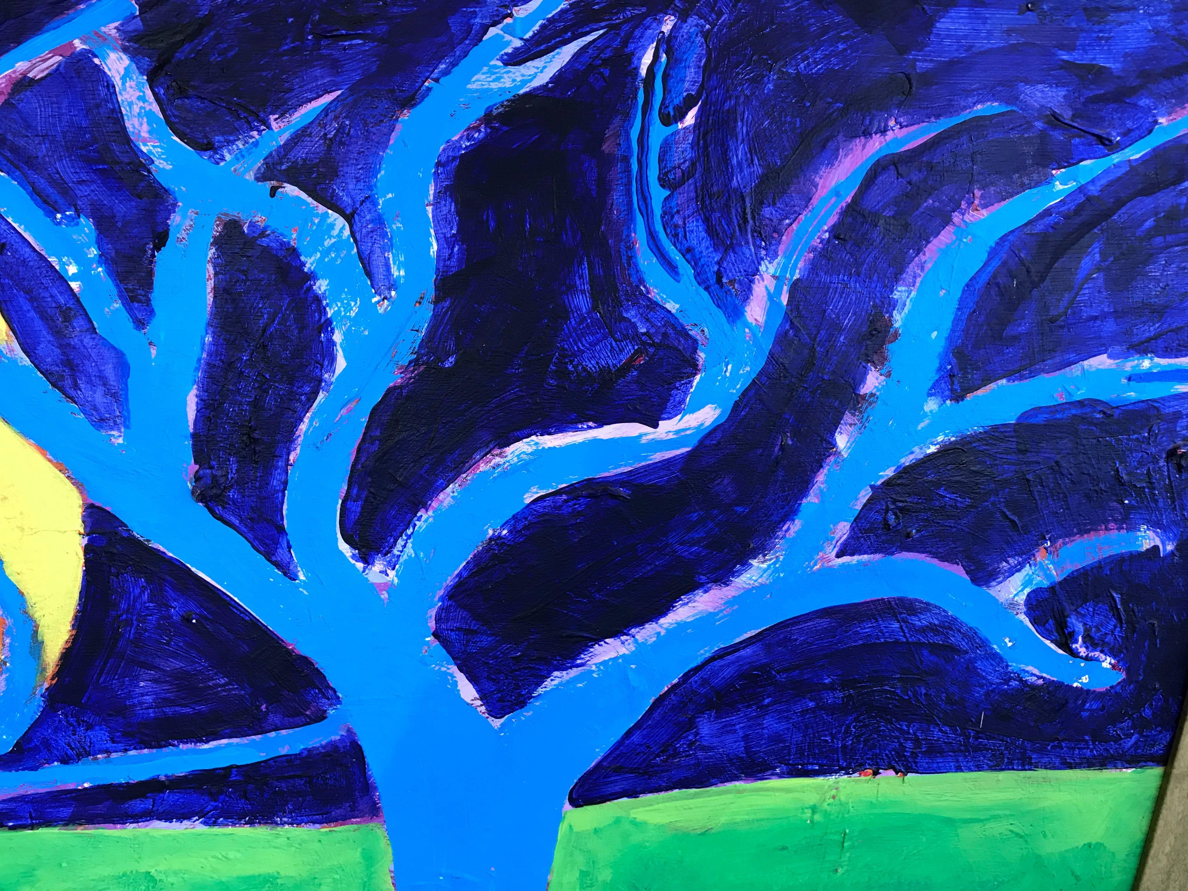 Fin du 20e siècle L'artiste de Woodstock Don Denarie Outsider Art, « arbres », 1997 en vente