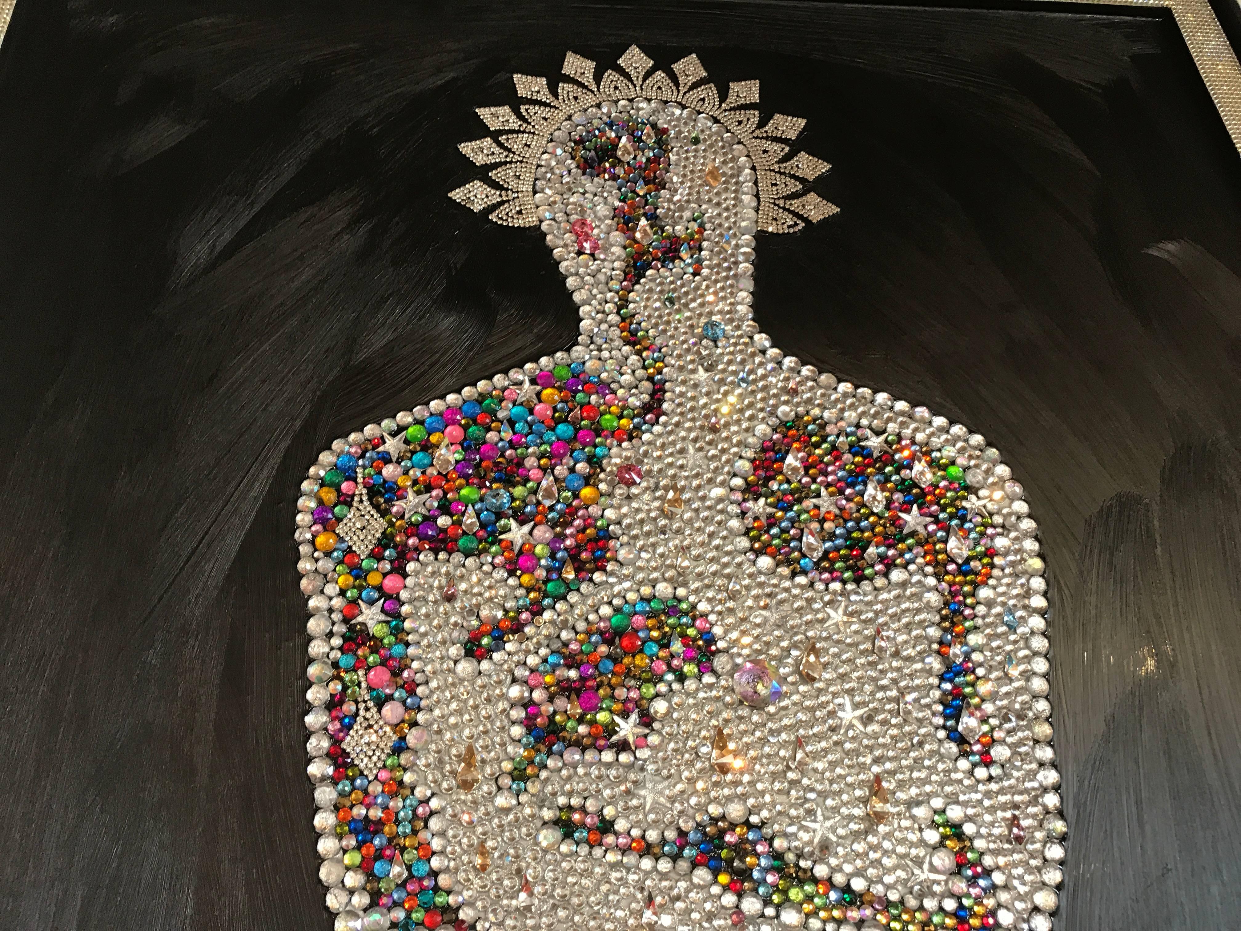 Mauro Oliveira Masterpiece Oscar with over 10, 000 Swarovski and Czech Crystals In Good Condition In Palm Springs, CA