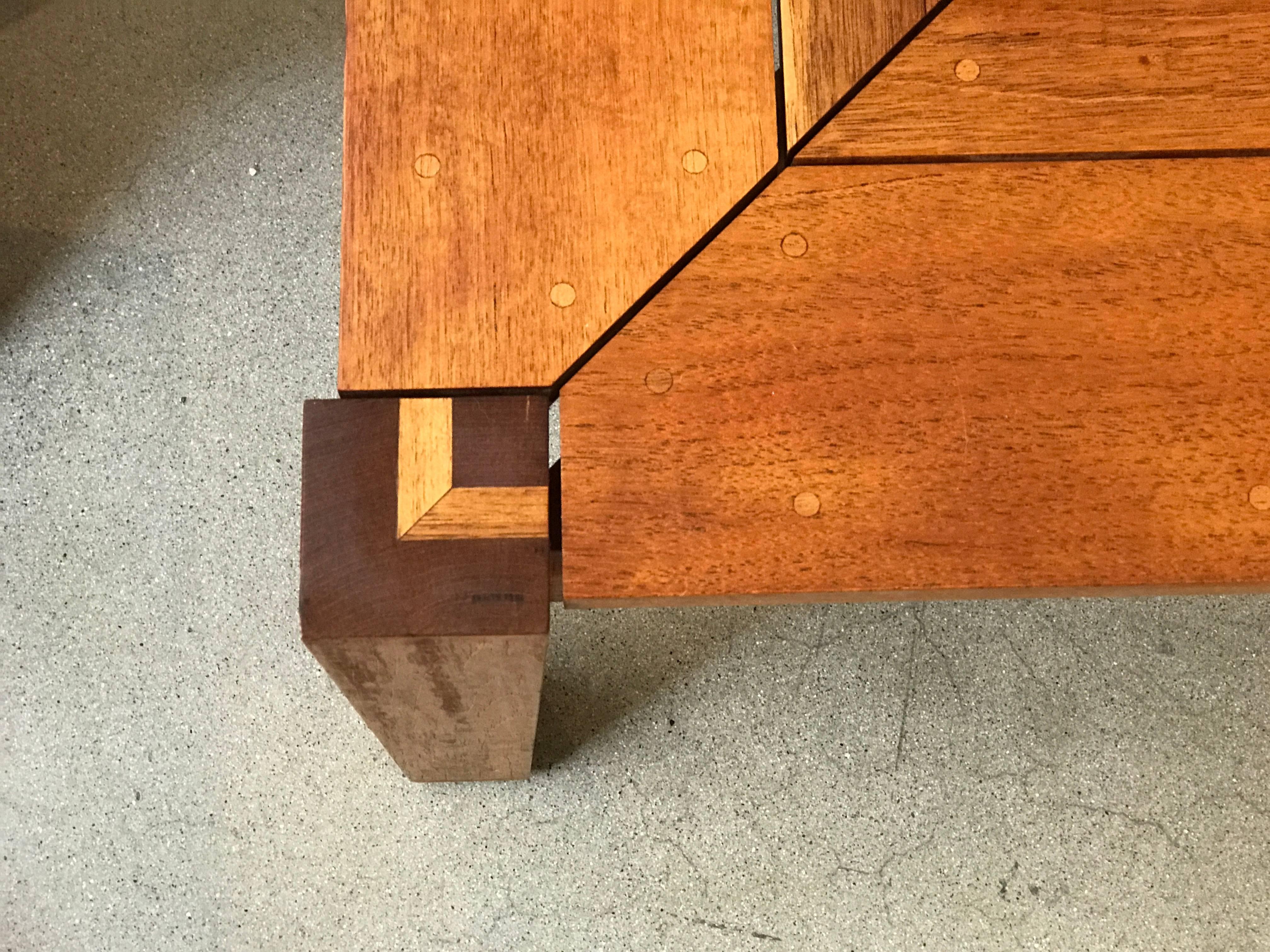 American Rob Edley Welborn Prototype Square Coffee Table in Spanish Cedar
