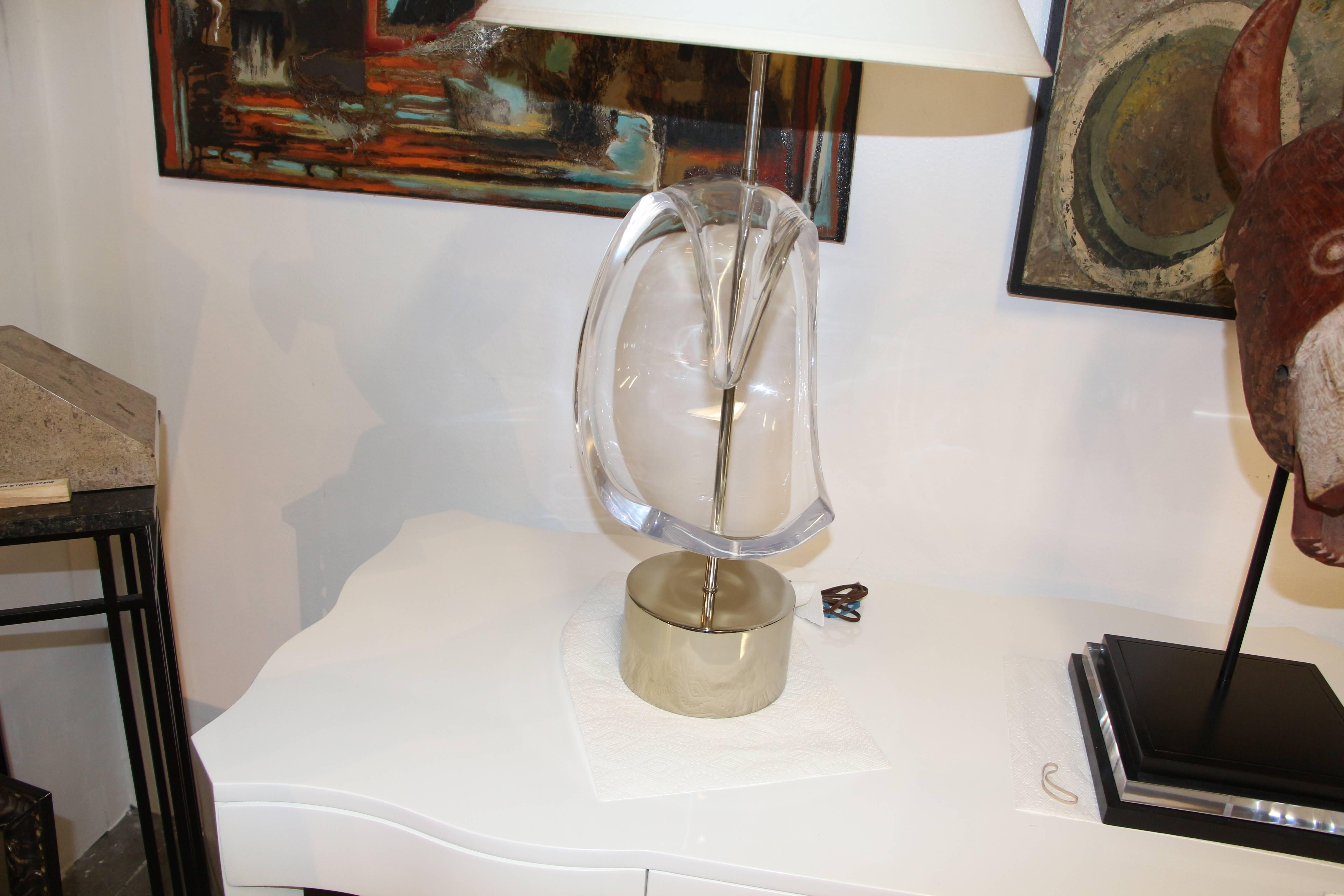 Ritts Co Lucite Lamp 2