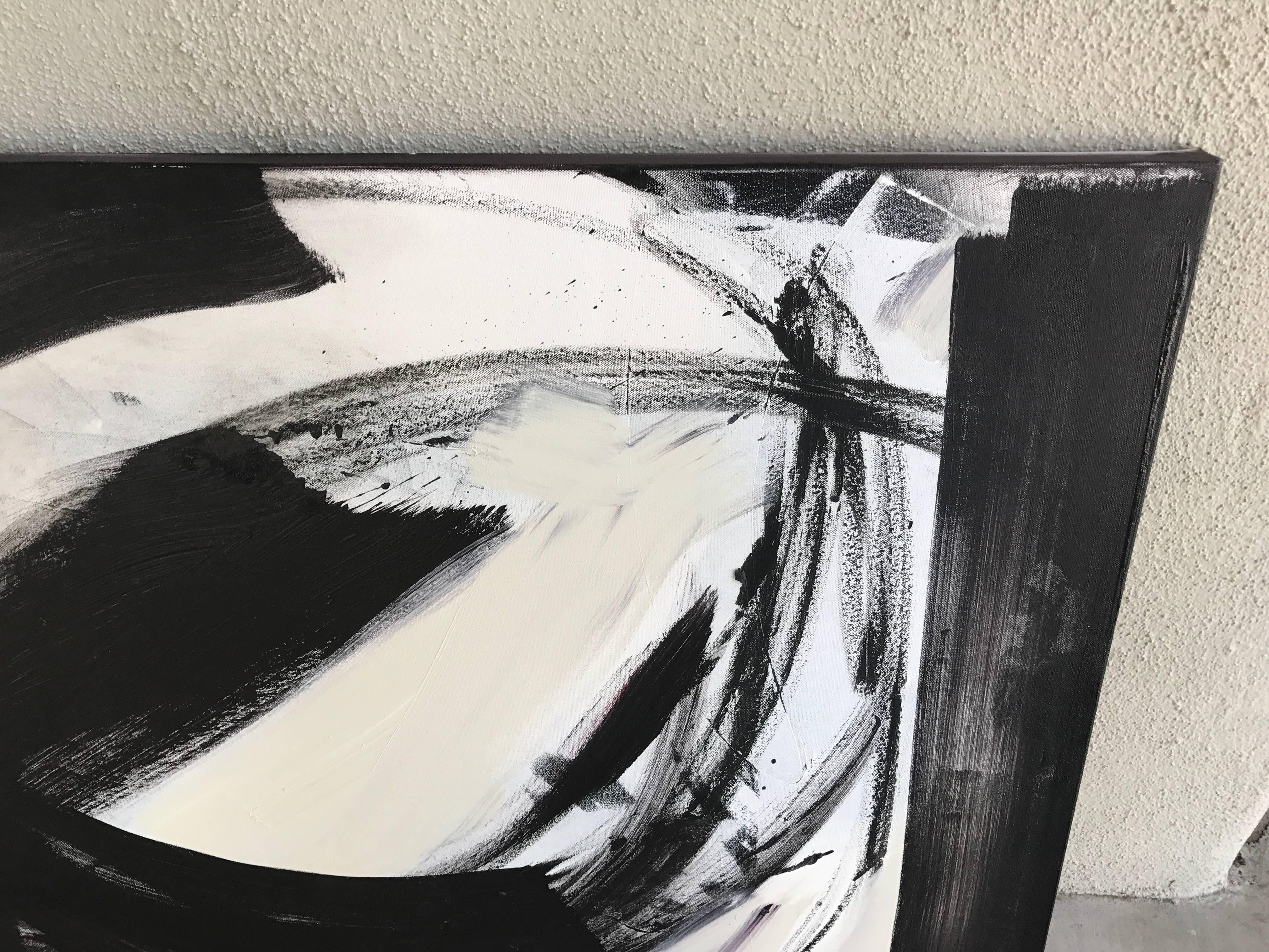 American B&W Abstract by Palm Springs Artist Donald Lloyd Smith