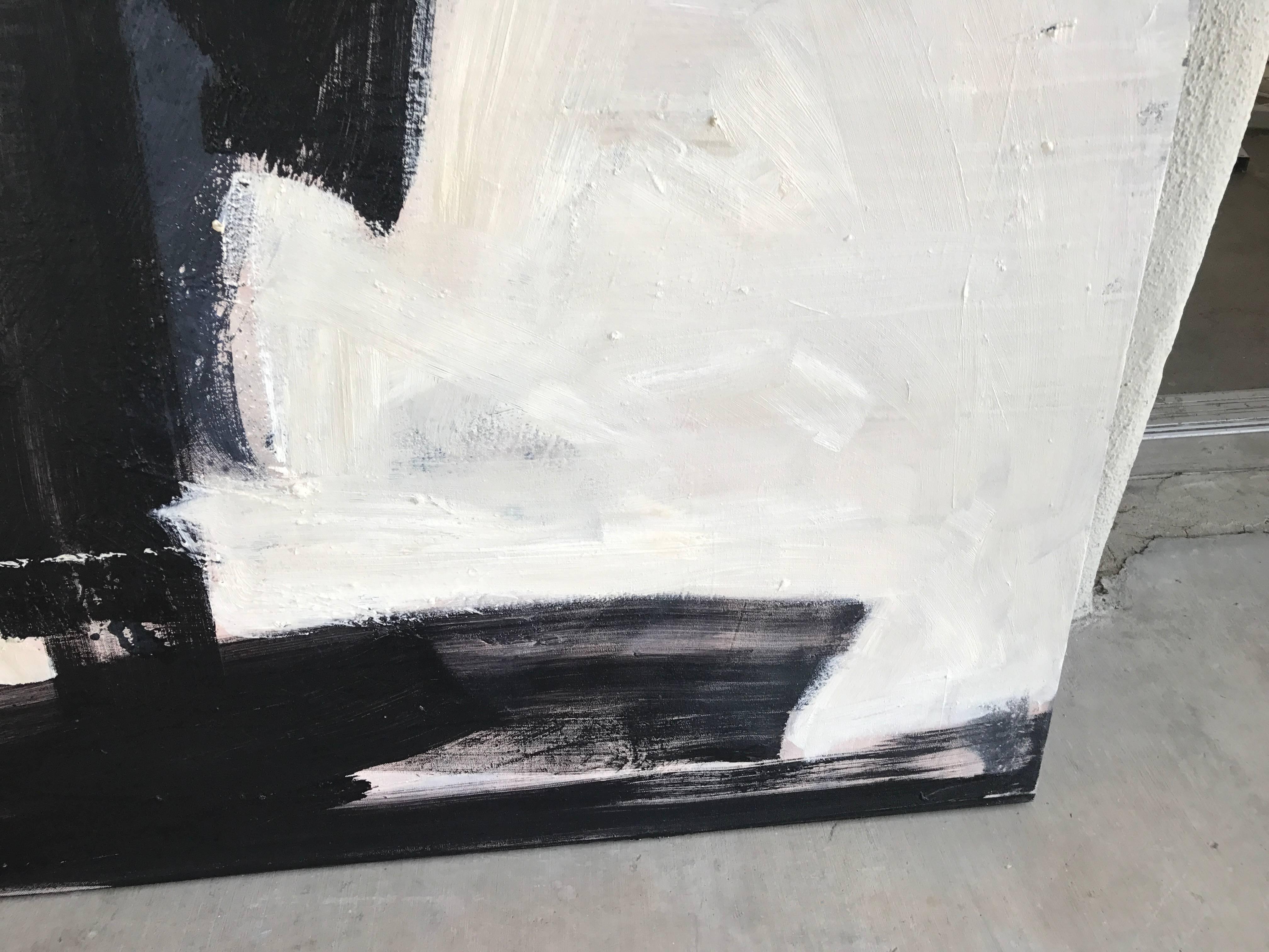 Black and White Abstract by Noted Palm Springs Artist Donald Lloyd Smith 2