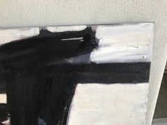 Black and White Abstract by Noted Palm Springs Artist Donald Lloyd Smith