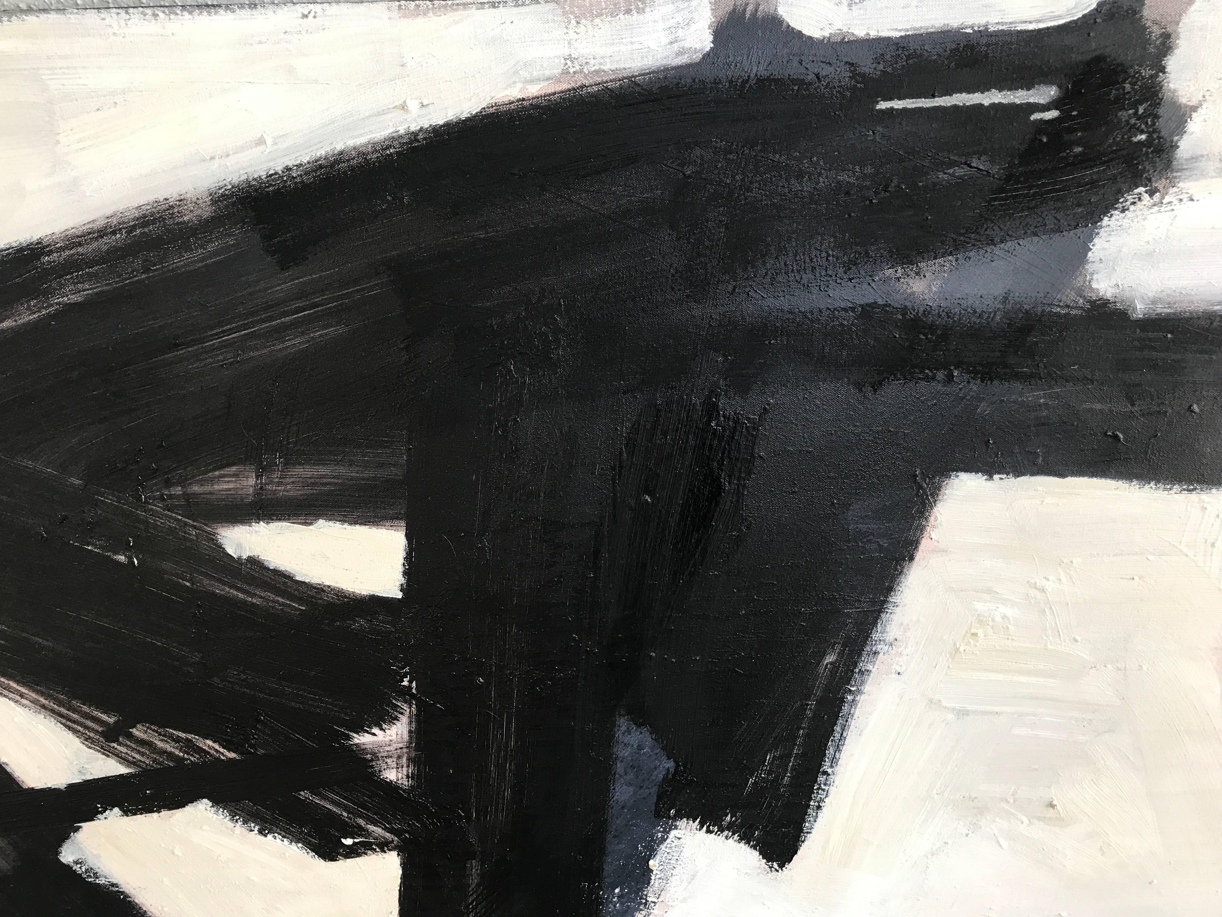 Black and White Abstract by Noted Palm Springs Artist Donald Lloyd Smith 3
