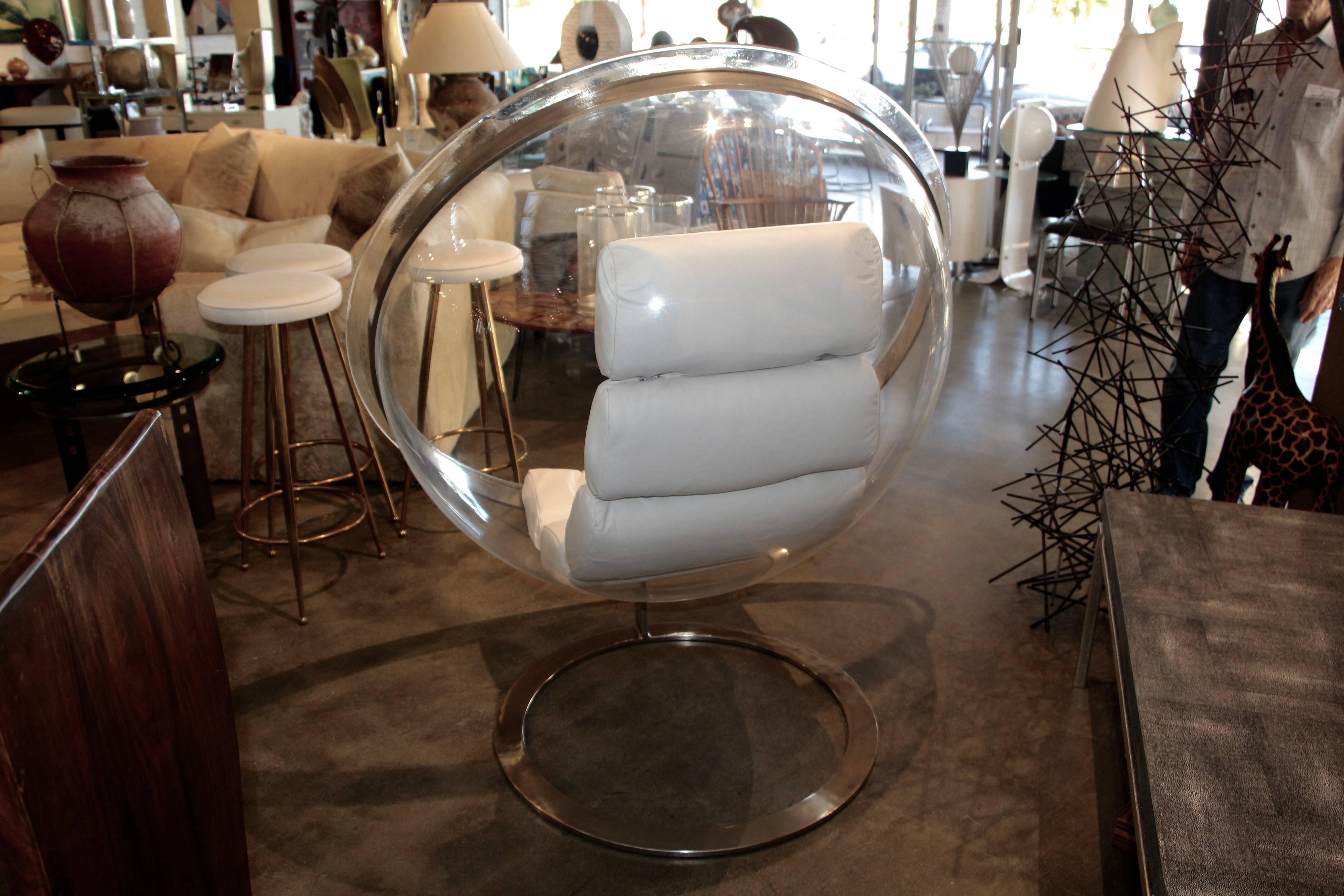 Christian Daninos Bubble Sphere Lucite Chair 1968 2