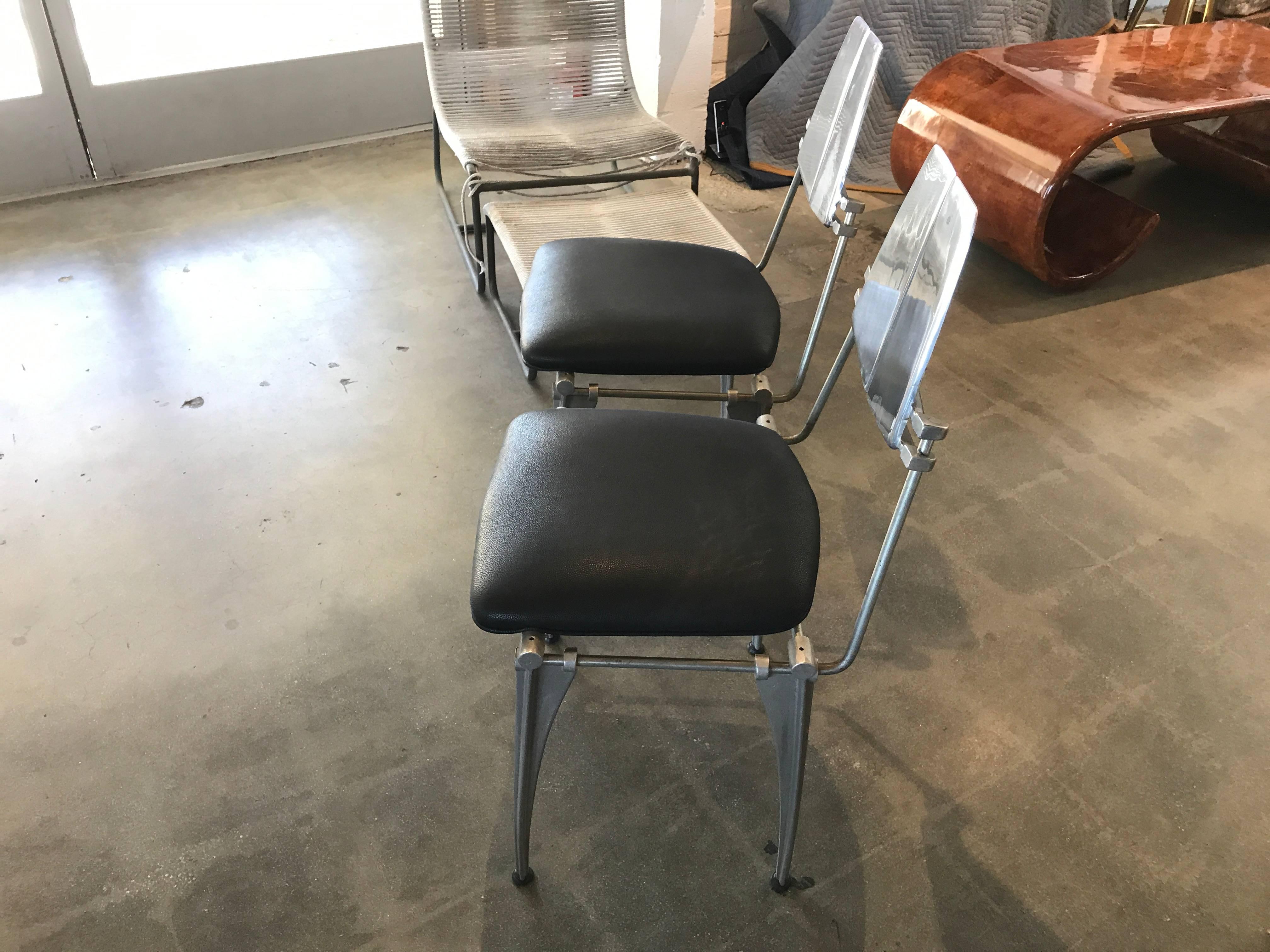 Late 20th Century Pair of Robert Josten Chairs and Matching Table