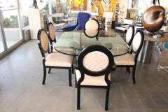 J. Robert Scott Dining Chairs and Table from Barbara Marx Sinatra Estate