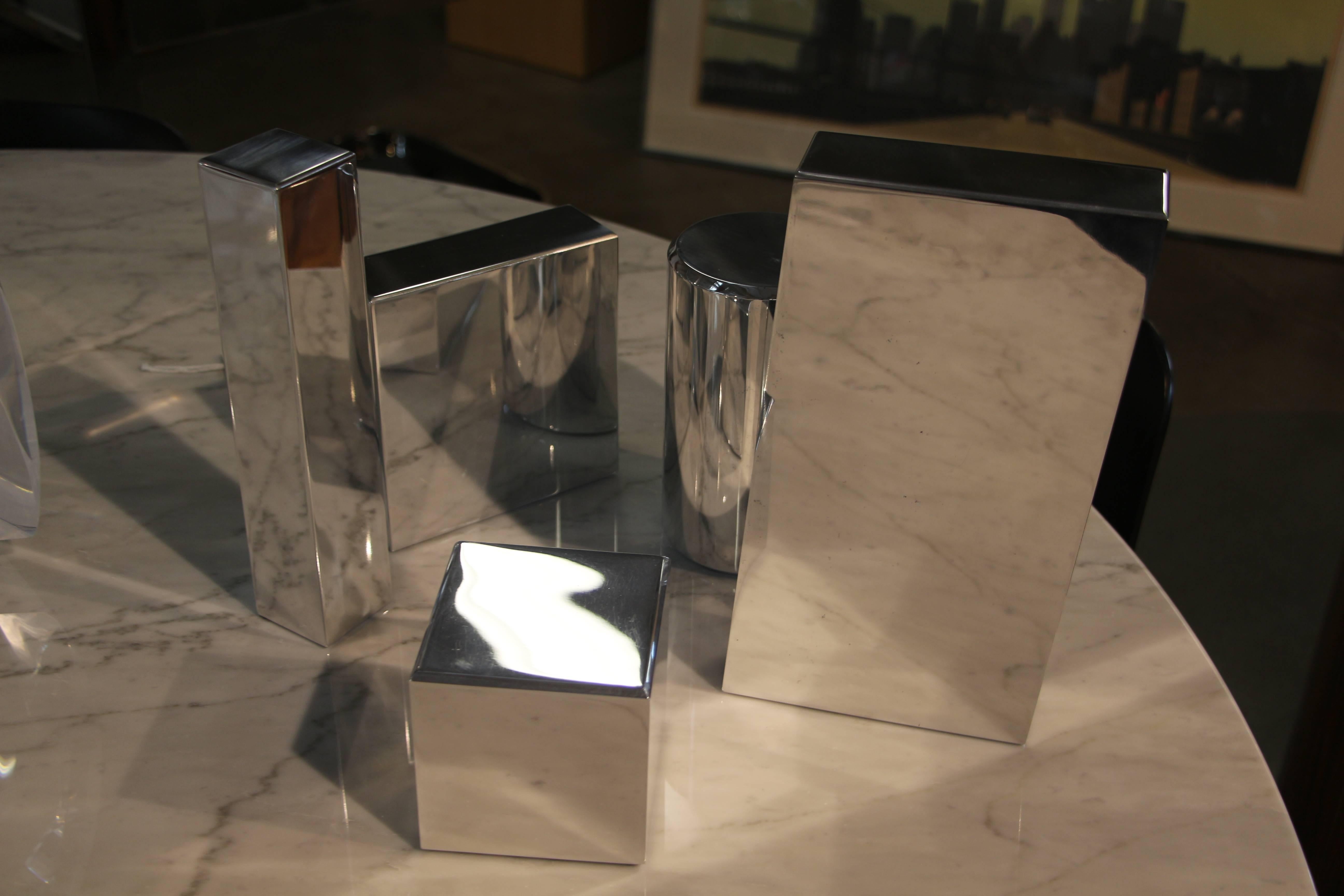 Contemporary Geometric Aluminium Sculpture by California Artist Casey Cross