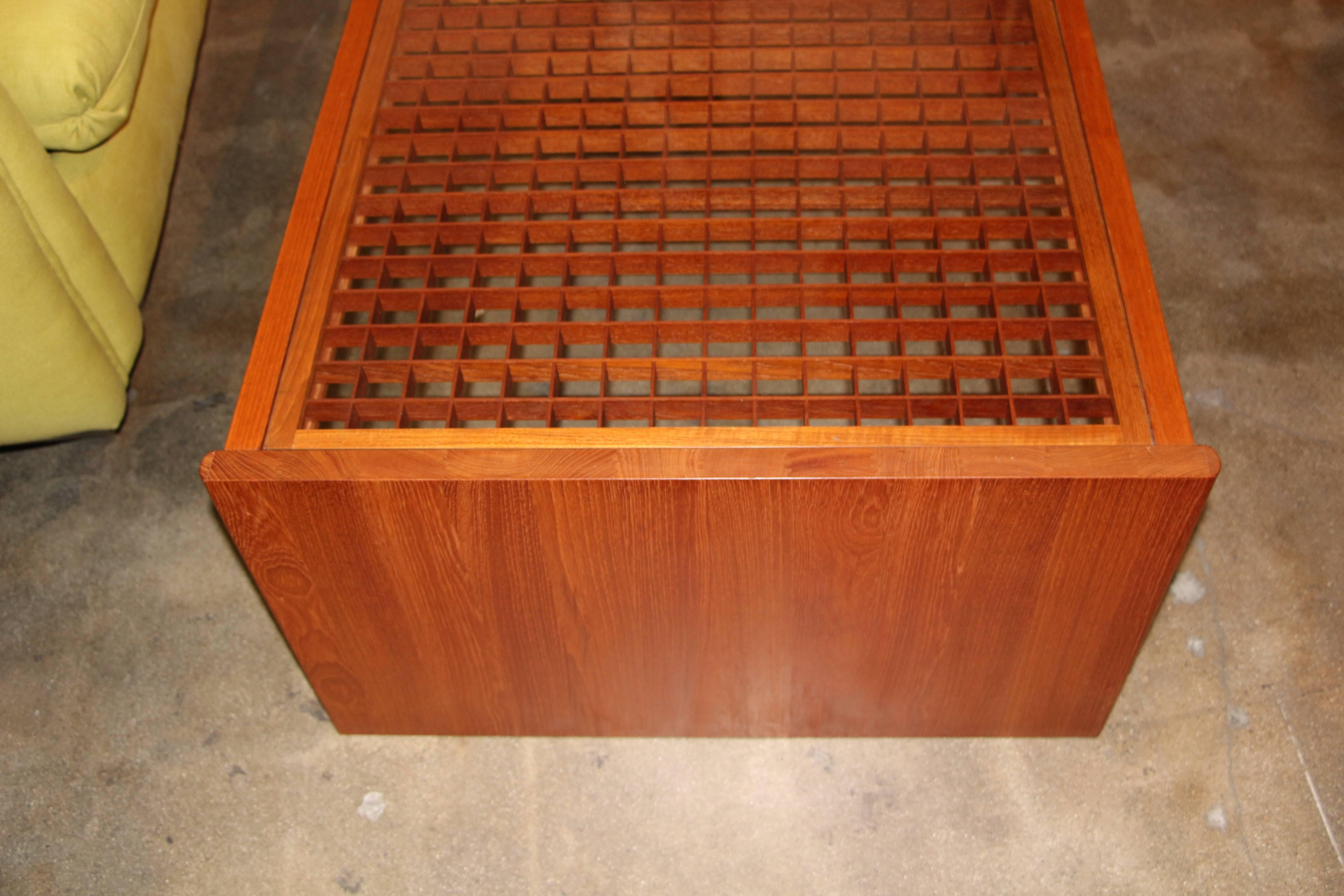 lattice side table