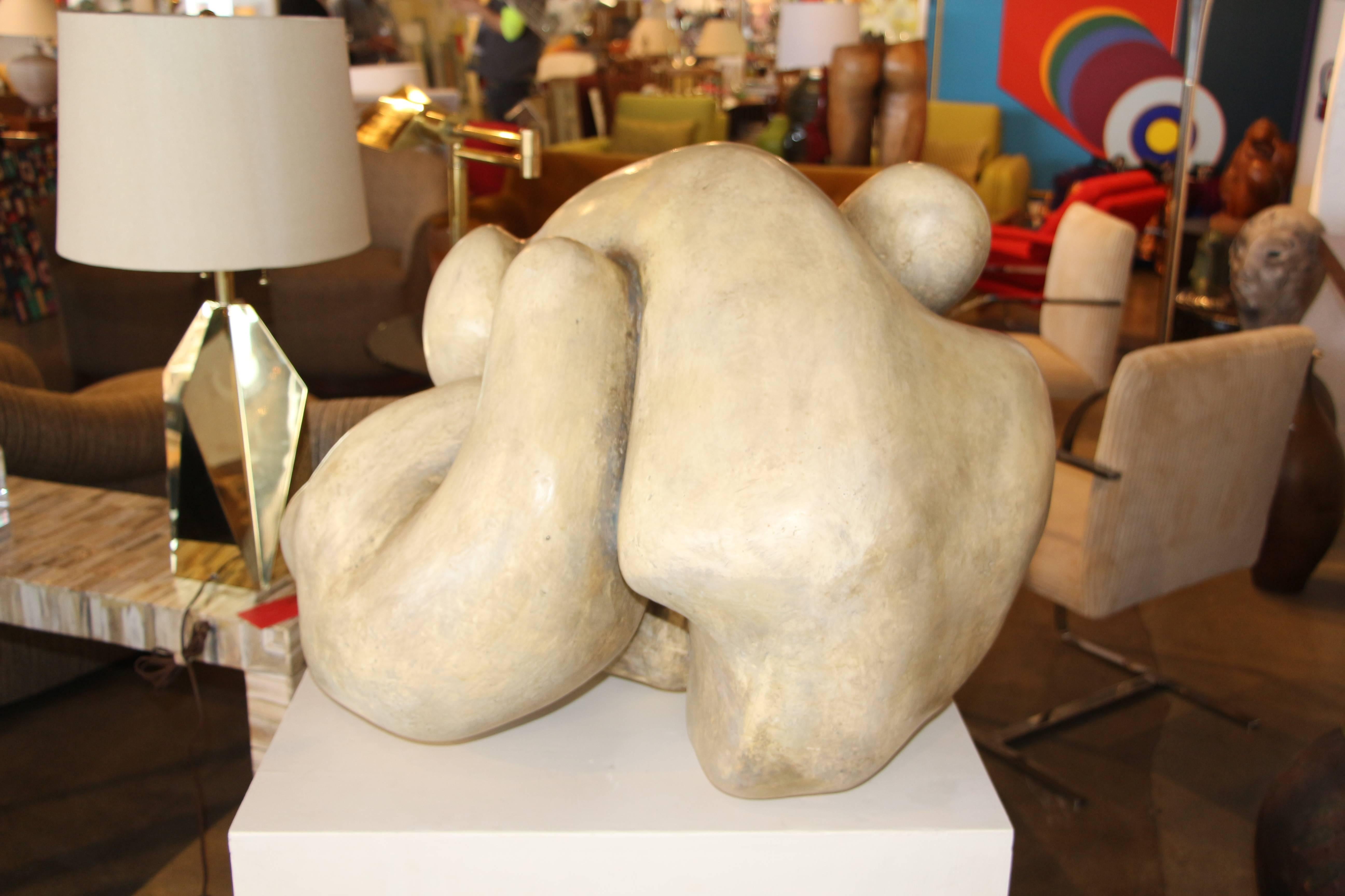1950s Plaster Figurative Sculpture  In Good Condition In Palm Springs, CA