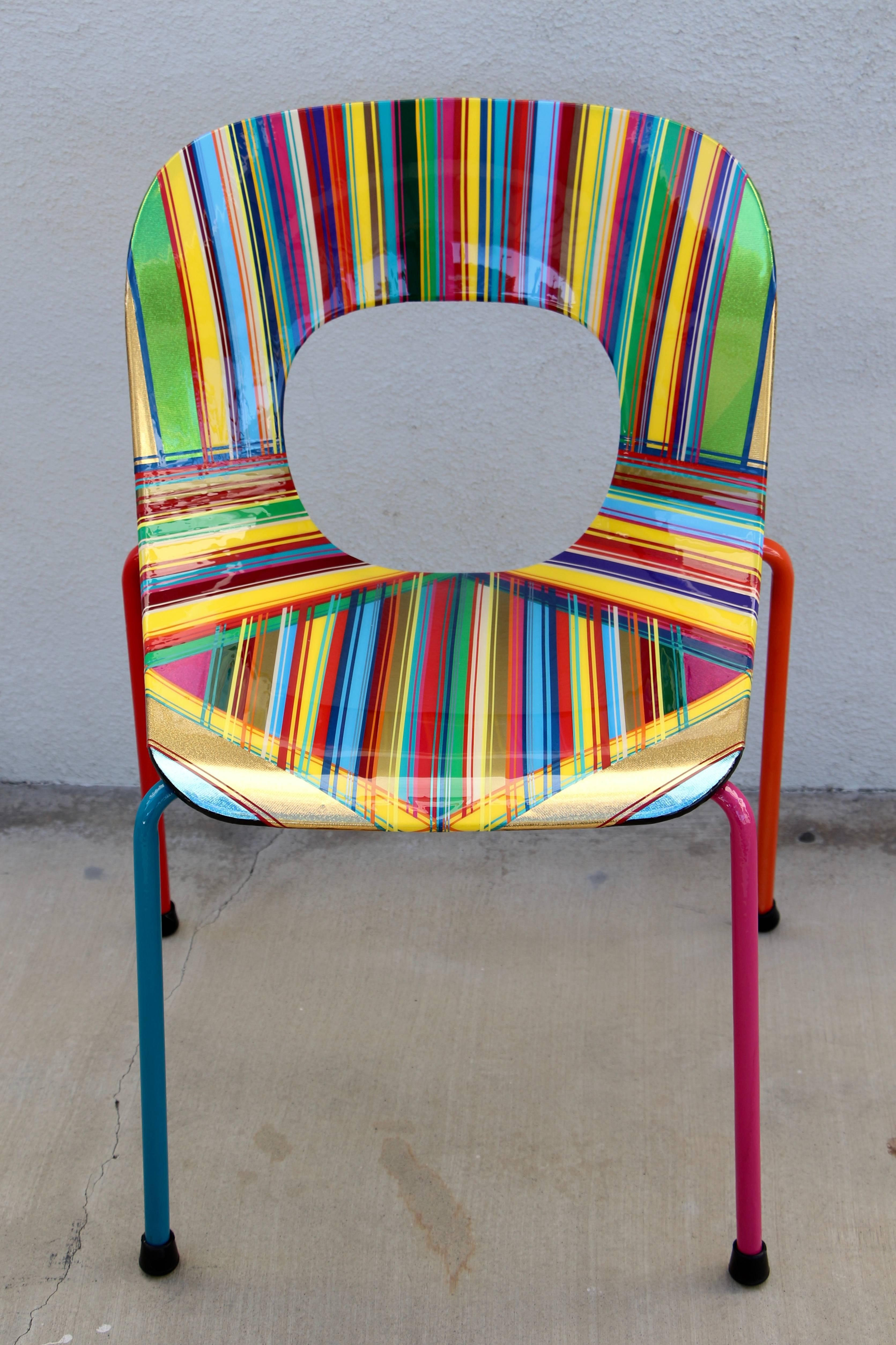 American Mauro Oliveira Decorated Chair