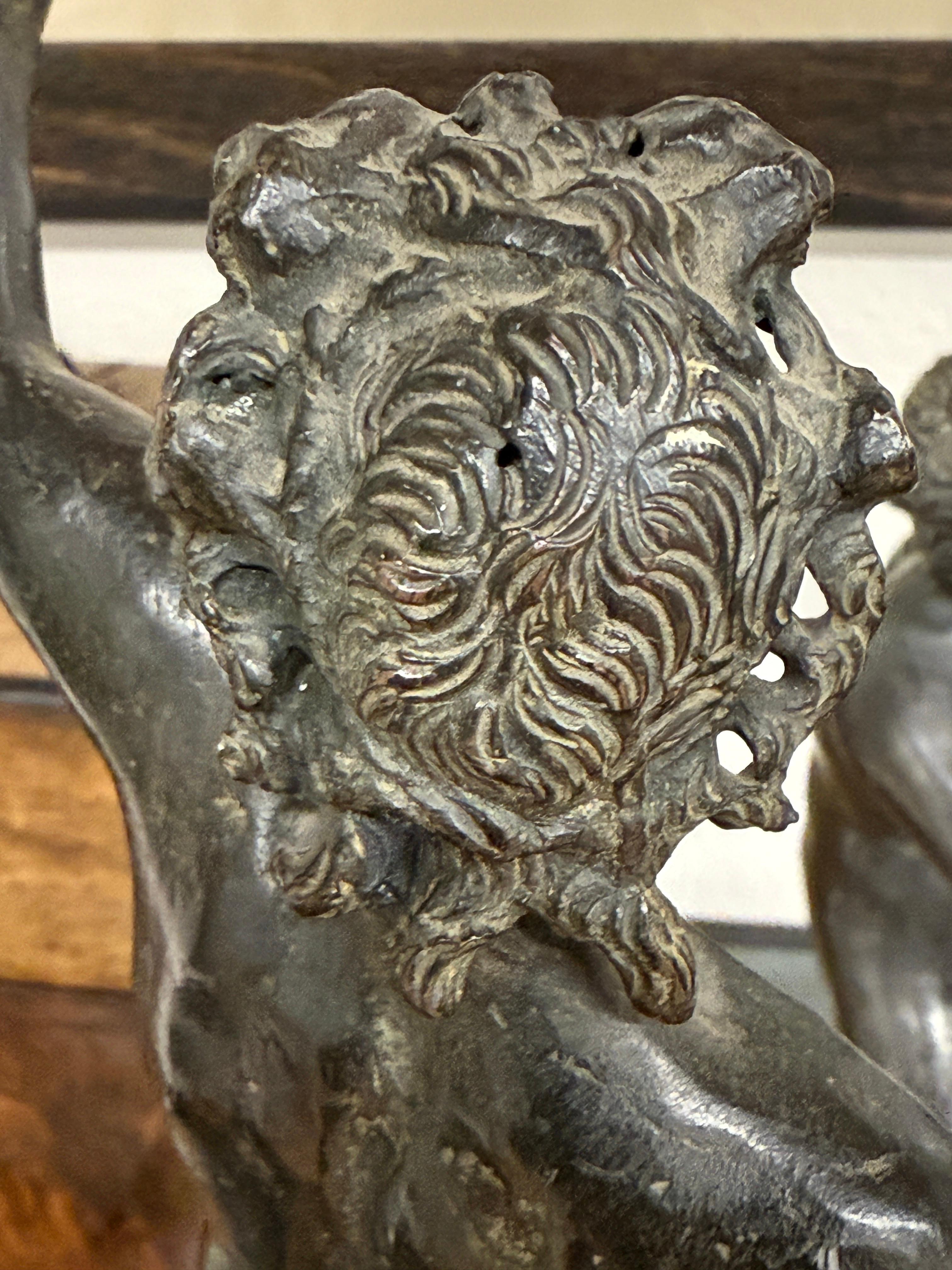 Fauno danzante di Pompei Souvenir del Grand Tour in bronzo in vendita 6
