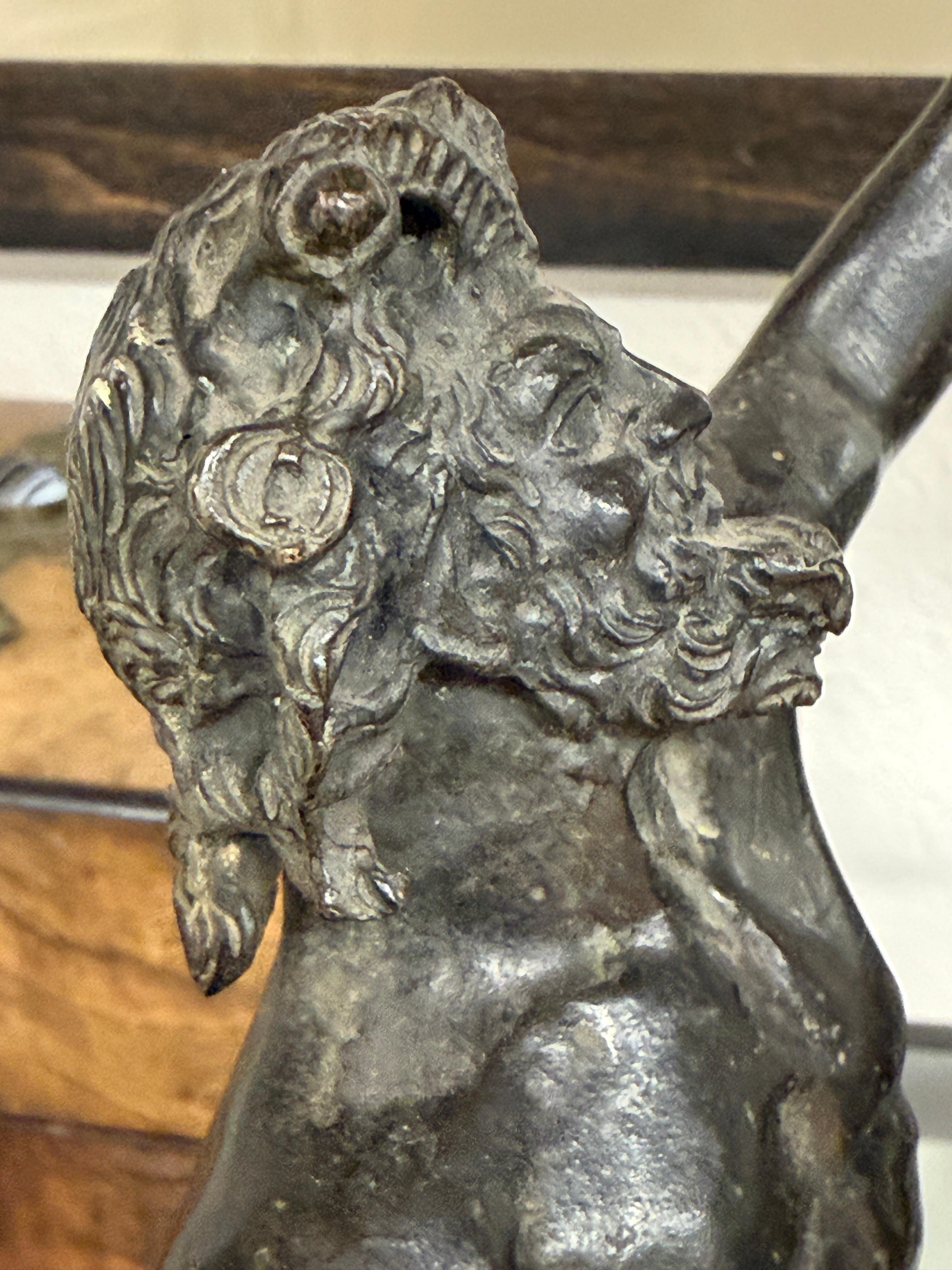 Fauno danzante di Pompei Souvenir del Grand Tour in bronzo in vendita 7