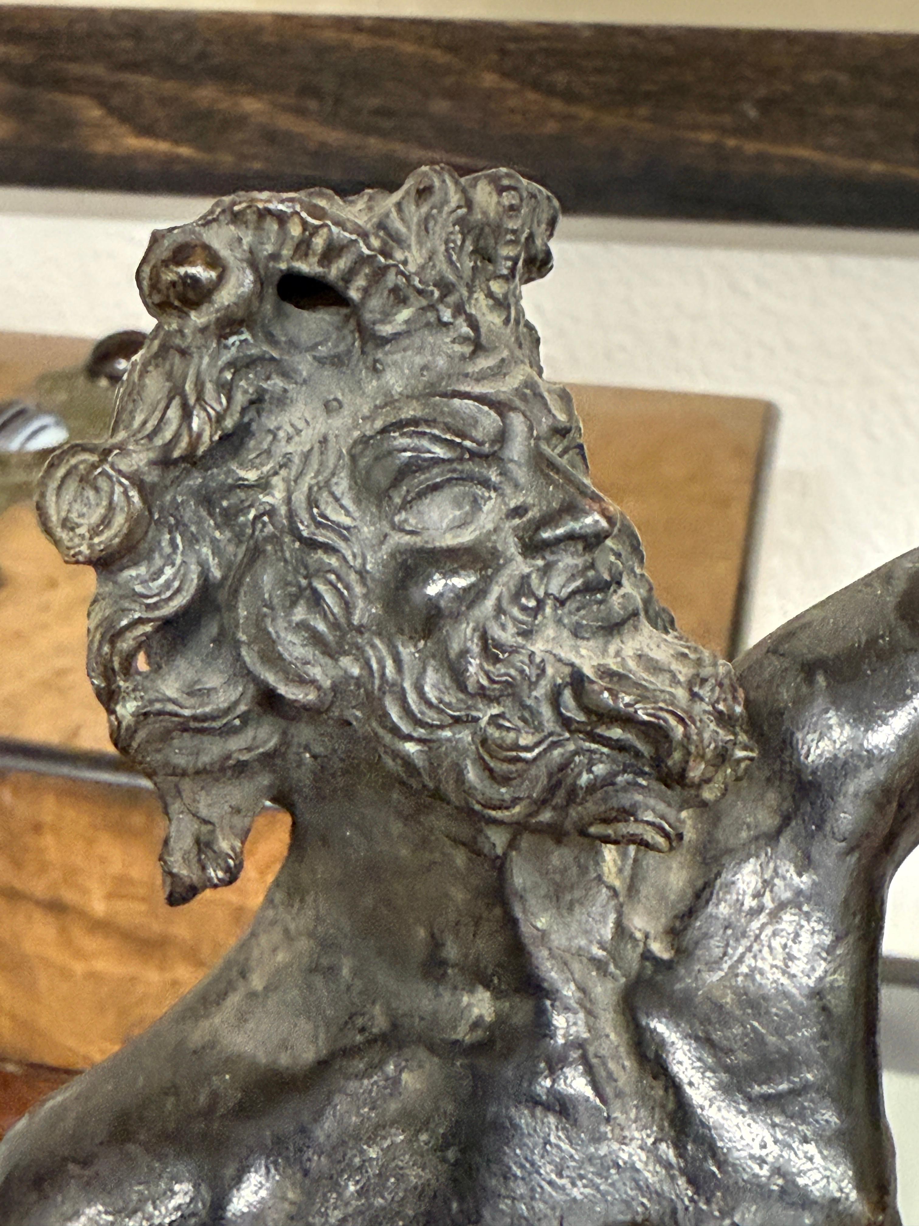 Fauno danzante di Pompei Souvenir del Grand Tour in bronzo in vendita 9