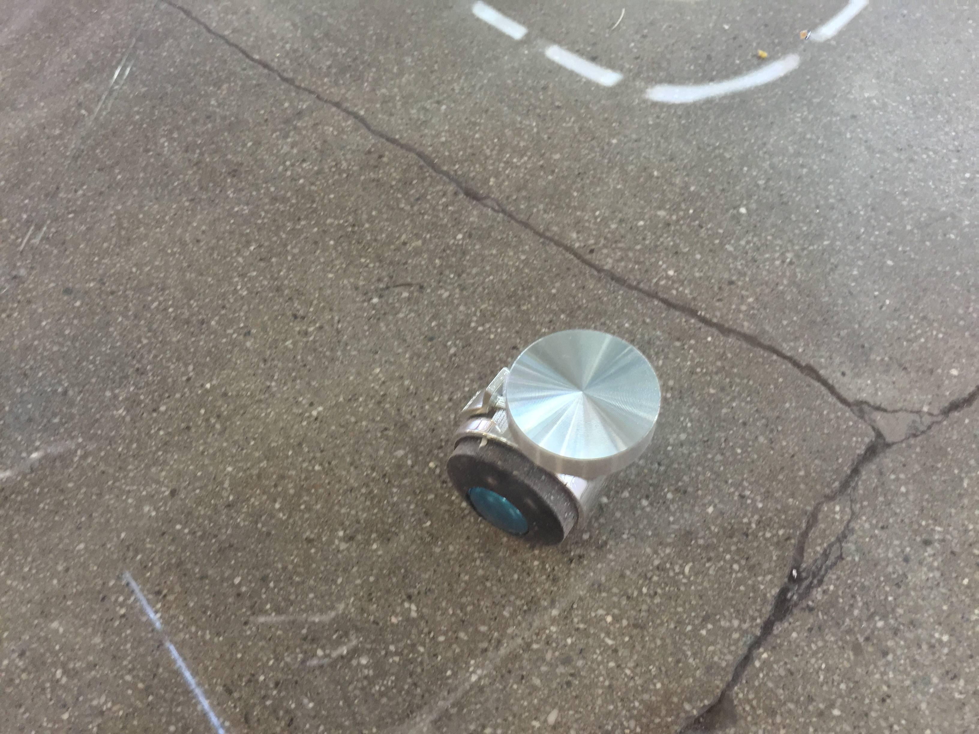 Unknown Curved Glass Table on Castors