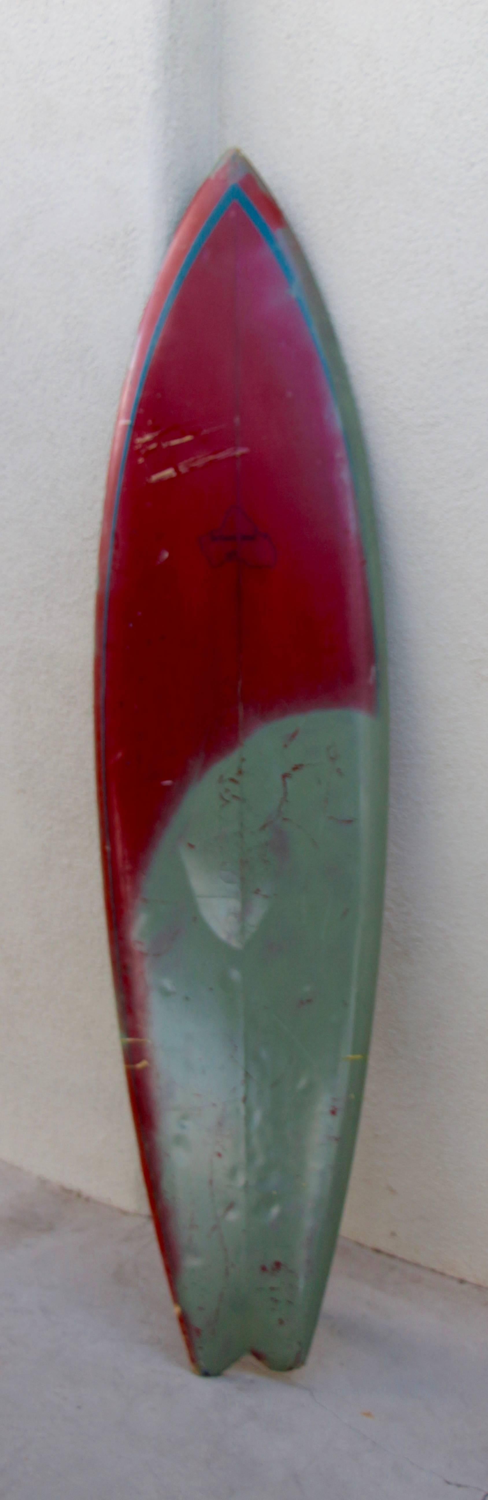 Surfboards Hawaii 1970s Sharpie Graffiti Decorated Surfboard 2