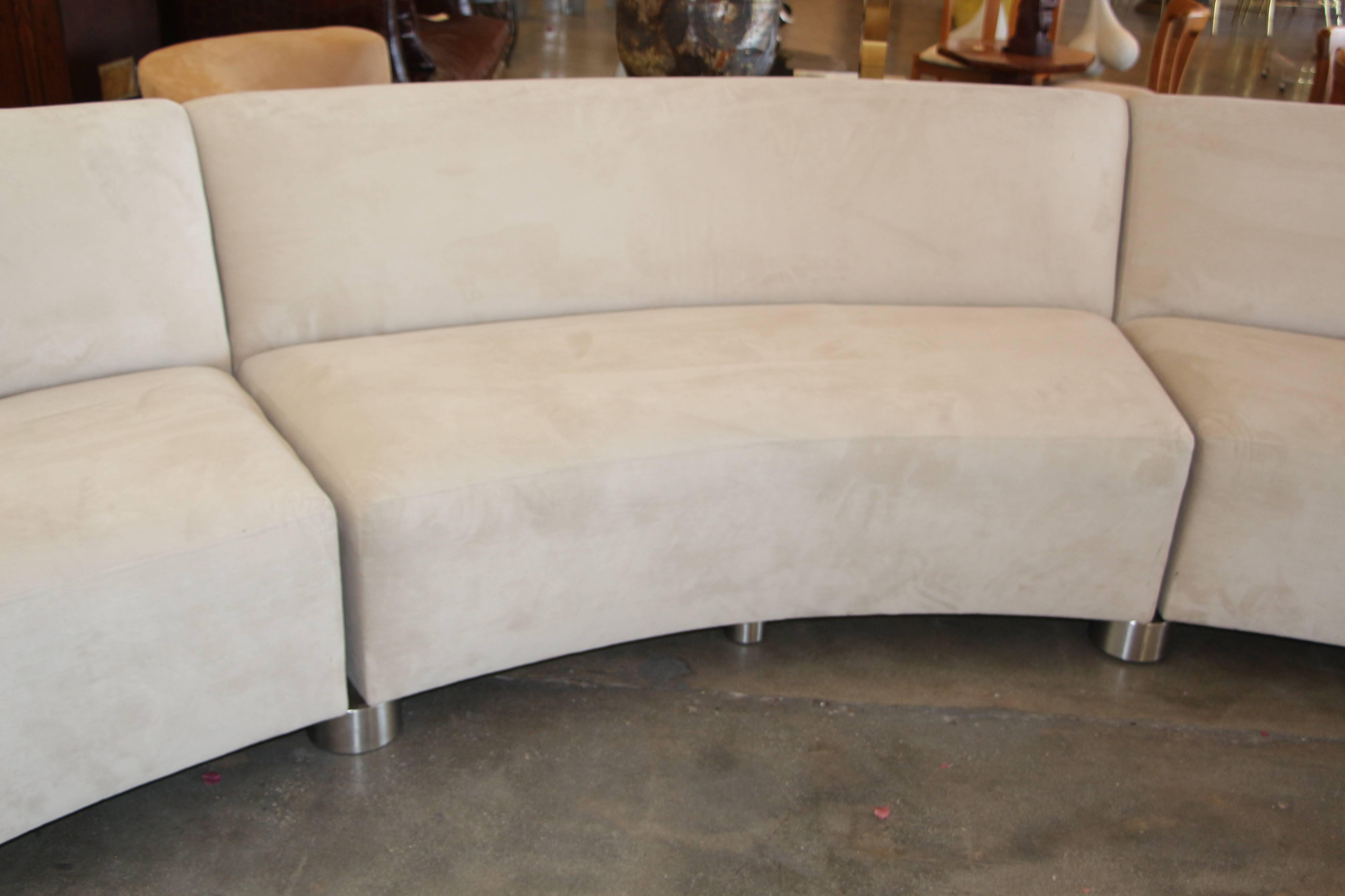 American Vladimir Kagan Serpentine Sectional Sofa