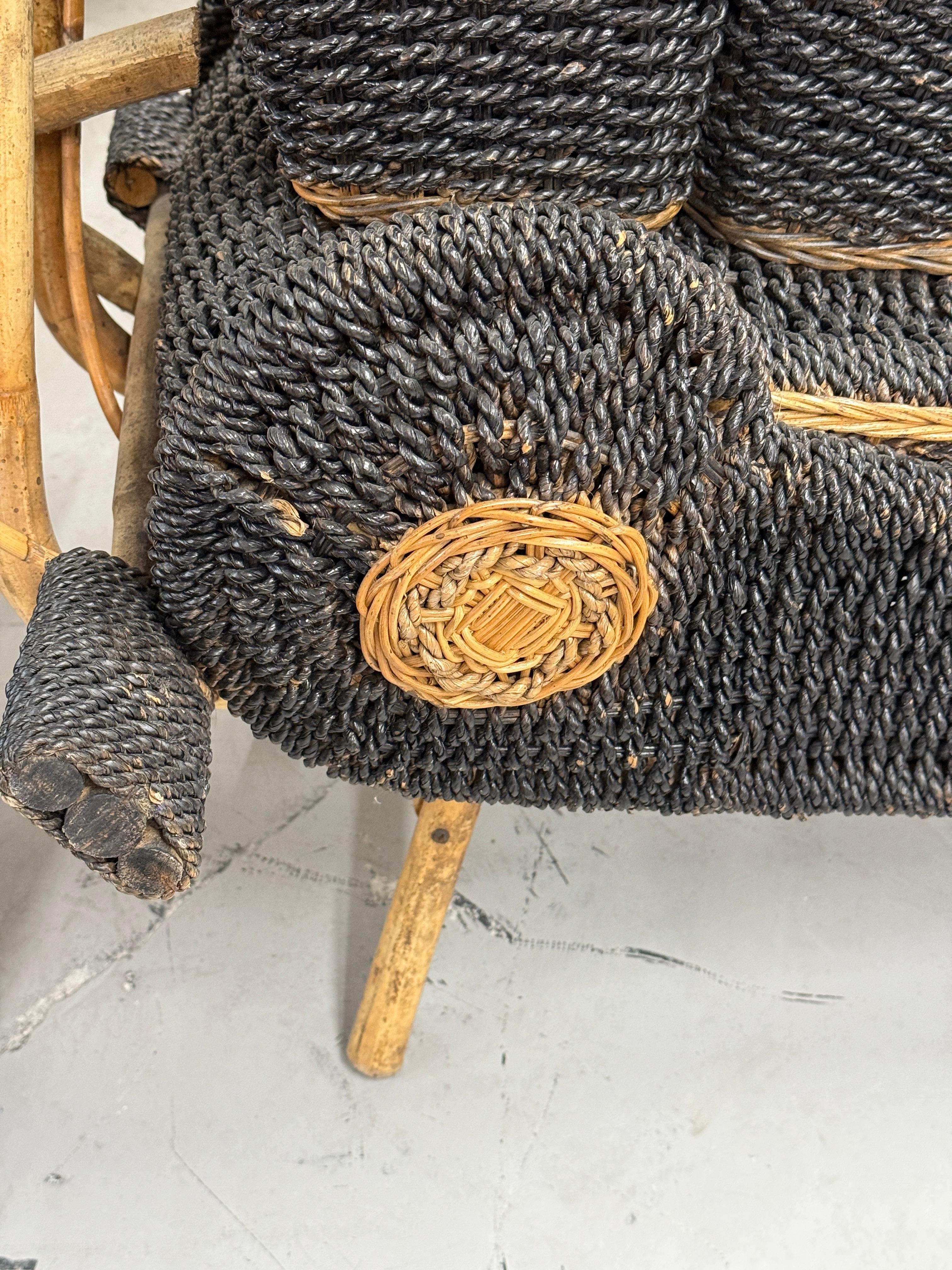 Unknown Tom Dixon Wicker and Rattan Motorcycle Sculpture  1980’s For Sale