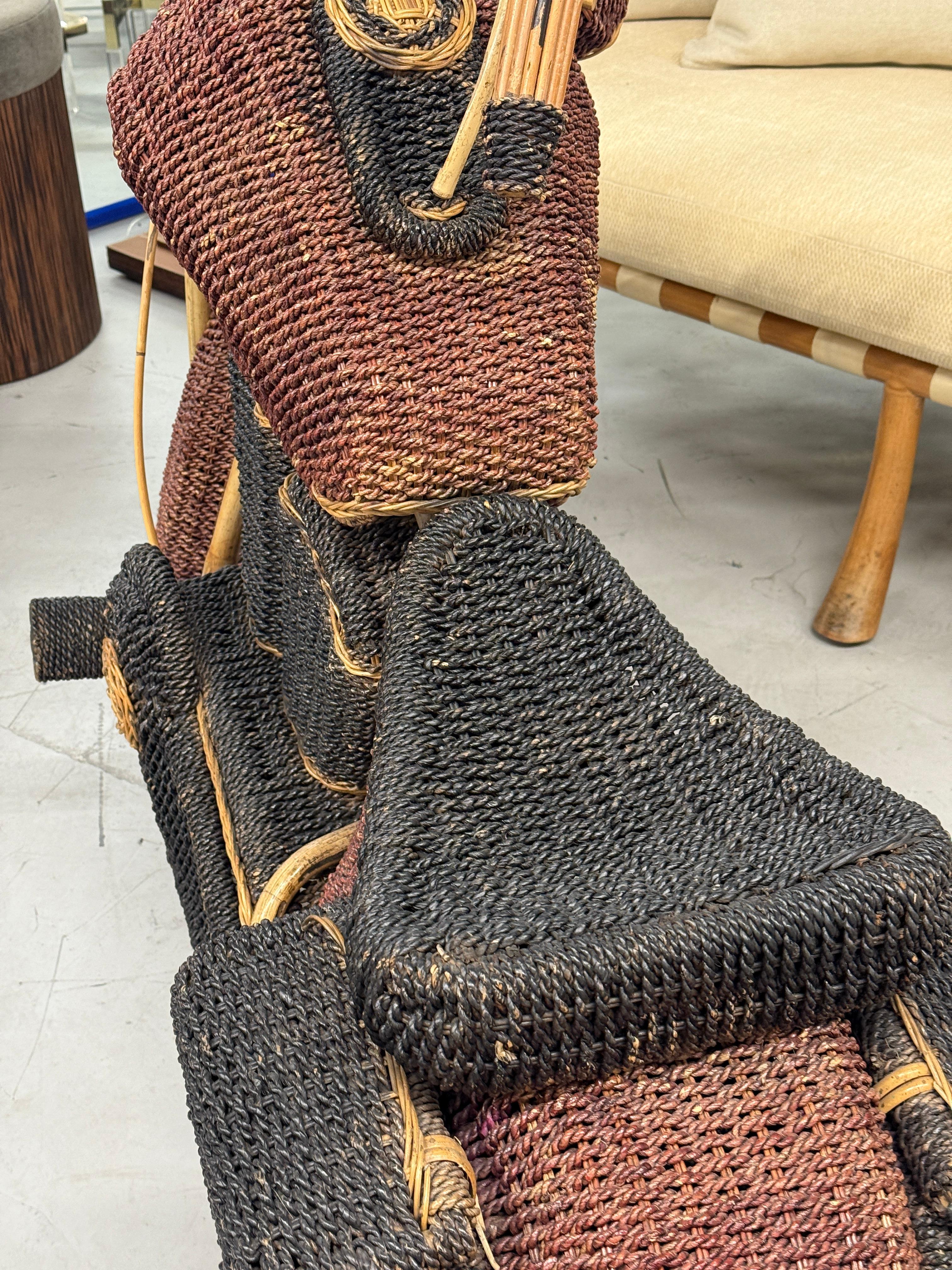 Tom Dixon Wicker and Rattan Motorcycle Sculpture  1980’s For Sale 9