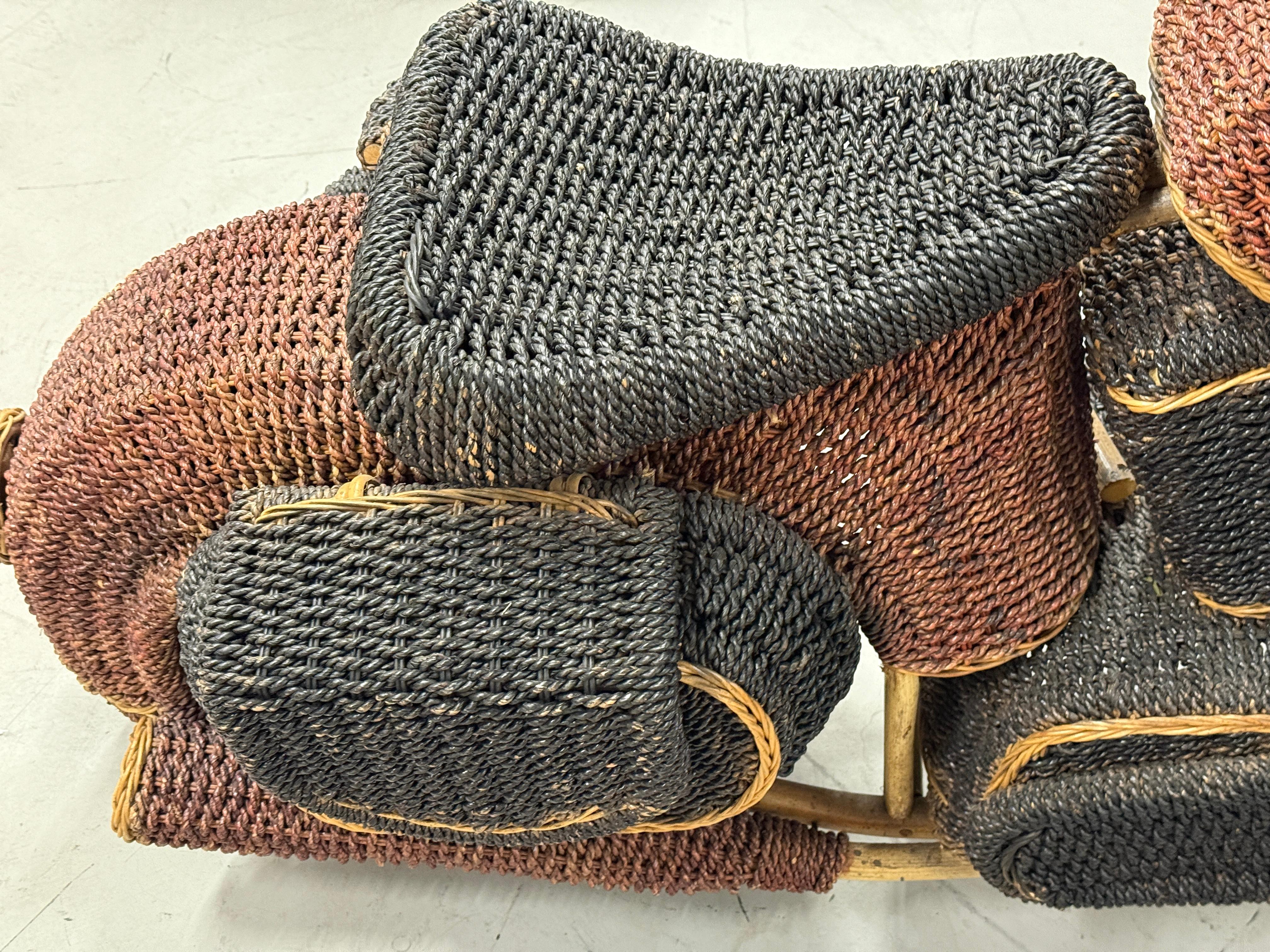 Tom Dixon Wicker and Rattan Motorcycle Sculpture  1980’s For Sale 4