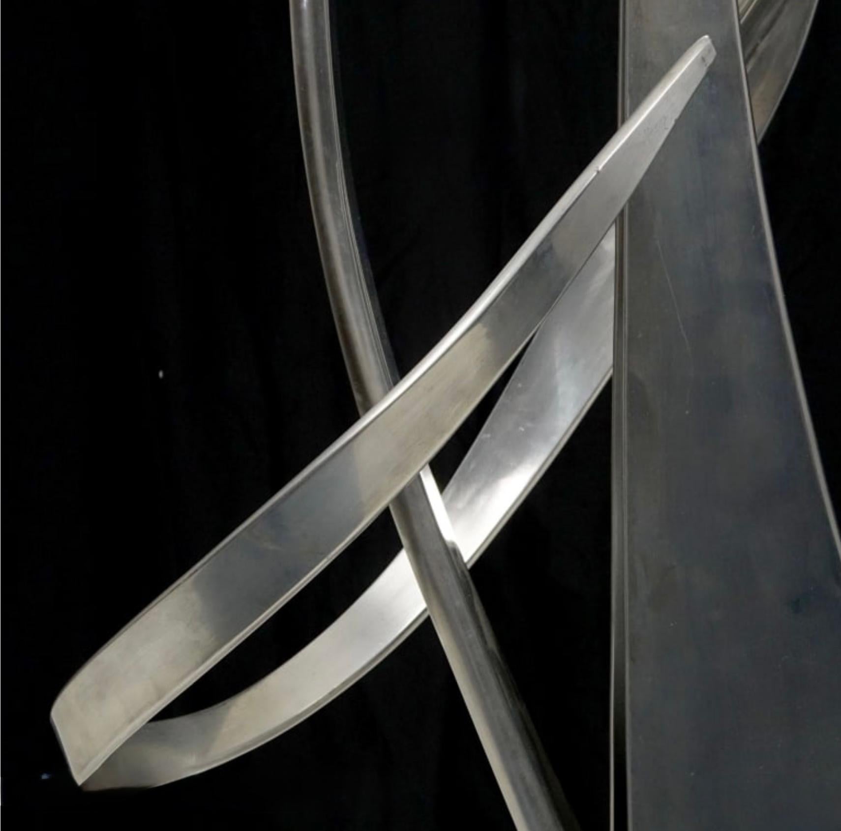 Scultura astratta in alluminio di Bill Keating 1975 in vendita 7