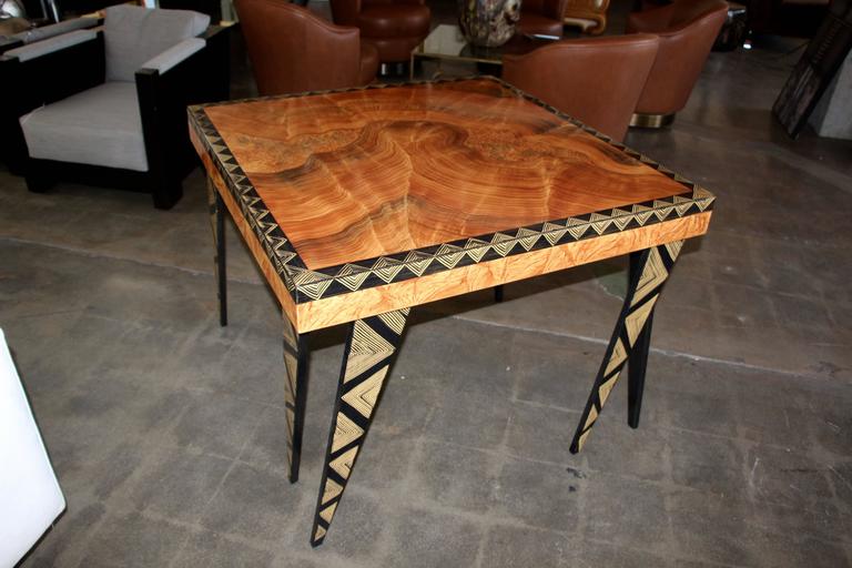 Whimsical HandPainted Table by Grant Noren For Sale at 1stdibs