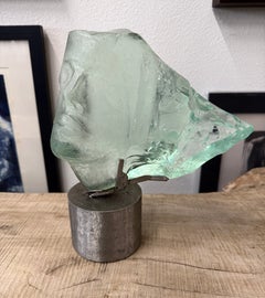 Scultura in vetro con scorie di Suzanne Regan Pascal