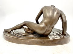 “Dying Gaul” Grand Tour Neo Classical Bronze After the Antinque F Barbidienne